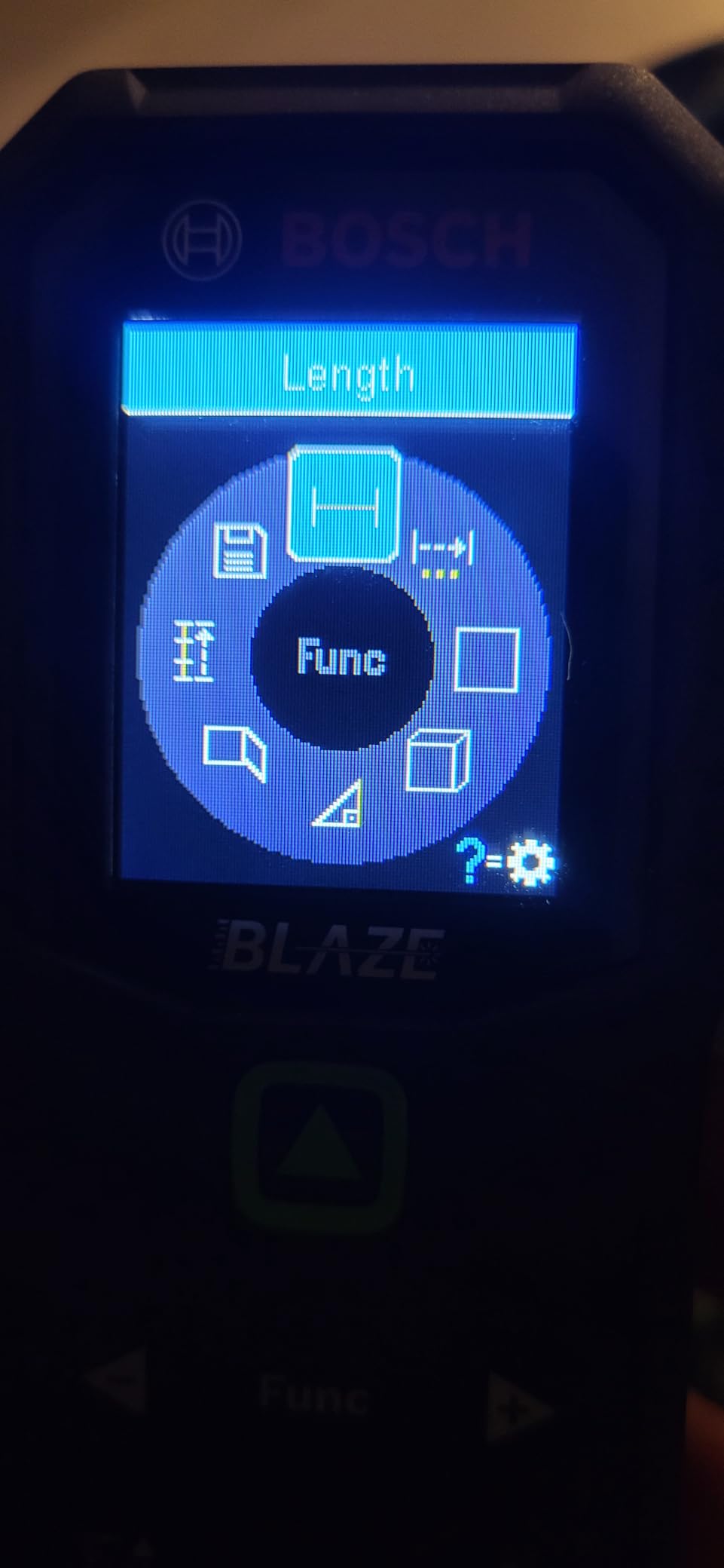Bosch GLM165-25G Blaze Green-Beam 165 Ft. Laser Measure Tool | Laser distance meters with ready-to-read backlit color display, laser beam, full rubber overmold housing, ±1/16 in. accuracy customer photo 2