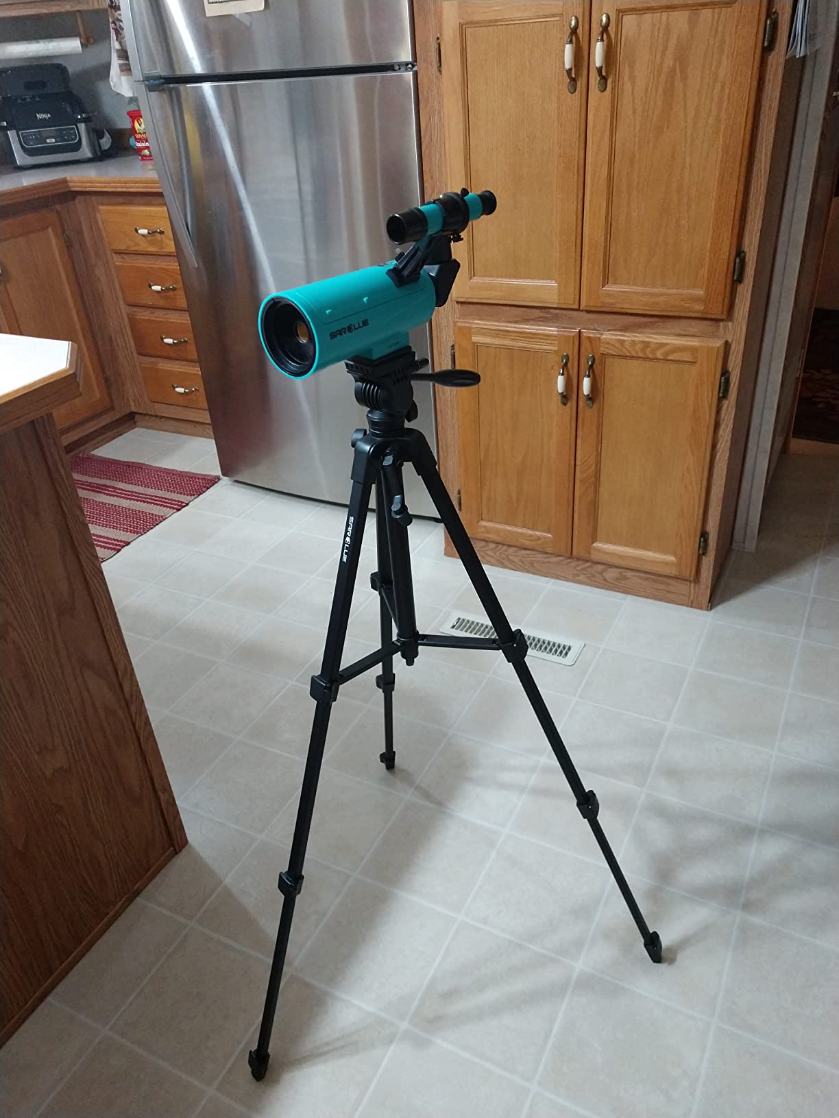 Maksutov-Cassegrain Telescope, Mak60 Telescopes for Kids Adults 750x60mm, Compact Portable for Travel, Beginner Astronomy Telescope with Adjustable Tripod Finderscope and Phone Adapter customer photo 1