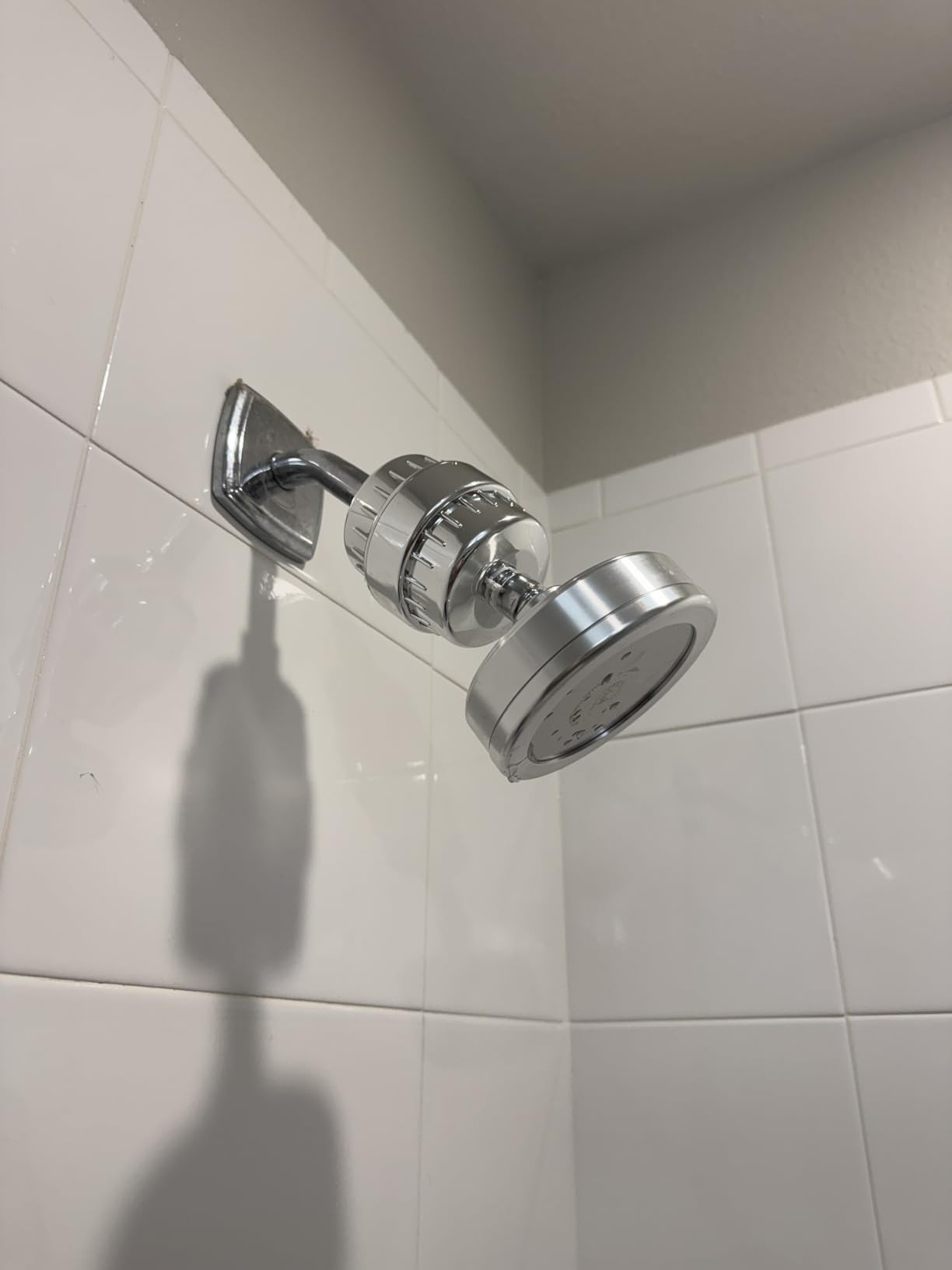 AquaHomeGroup Filtered Shower Head, 20+3 Stage, Reduces Chlorine, Chrome | Shower filter 20+3 stage, reduces chlorine and odor, high output, wall-mount, chrome finish, stainless steel customer photo 2