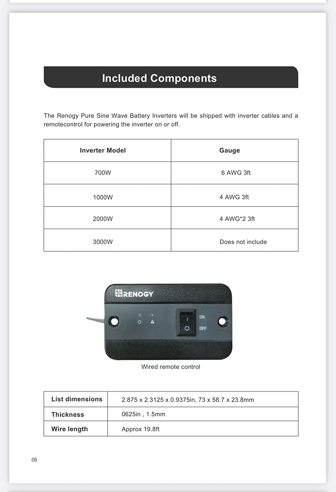Renogy Inverter P2 3000W Pure Sine Wave Inverter 12V DC to 120V AC Converter for Home, RV, Truck, Camping, Trailer, with Wired Remote Controller, Support Li, AGM, SLD, Gel, FLD Batteries | Off-Grid Solar Power Inverters for Vehicles, with AC Outlet, 5V/2.1A USB, Hardwire Port, Remote Controller, Surge 6000W customer photo 2