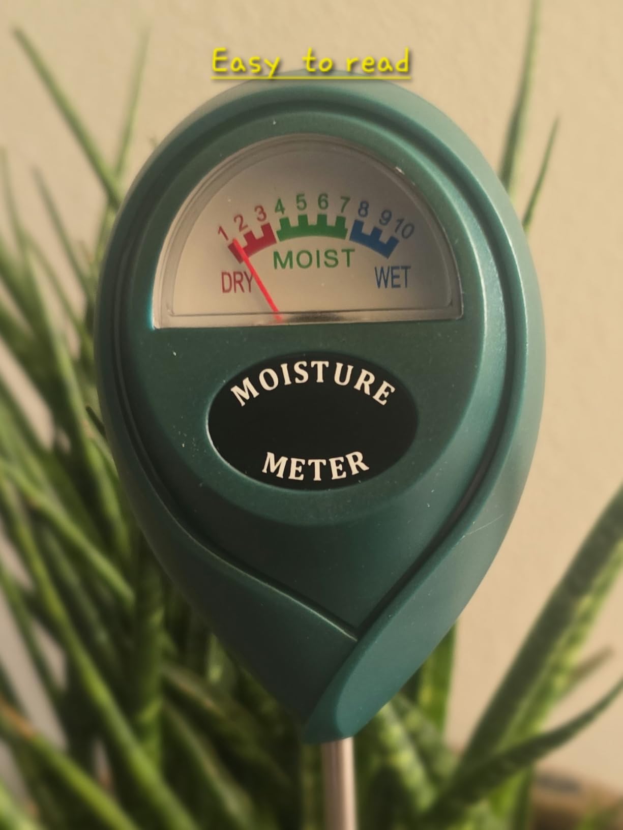 XLUX Long Probe Plant Soil Moisture Meter, Indoor Outdoor use, Battery-Free, longer stem for deeper use, anti-rust 304 SST probe, Easy-to-Read Display, Single-Probe customer photo 1