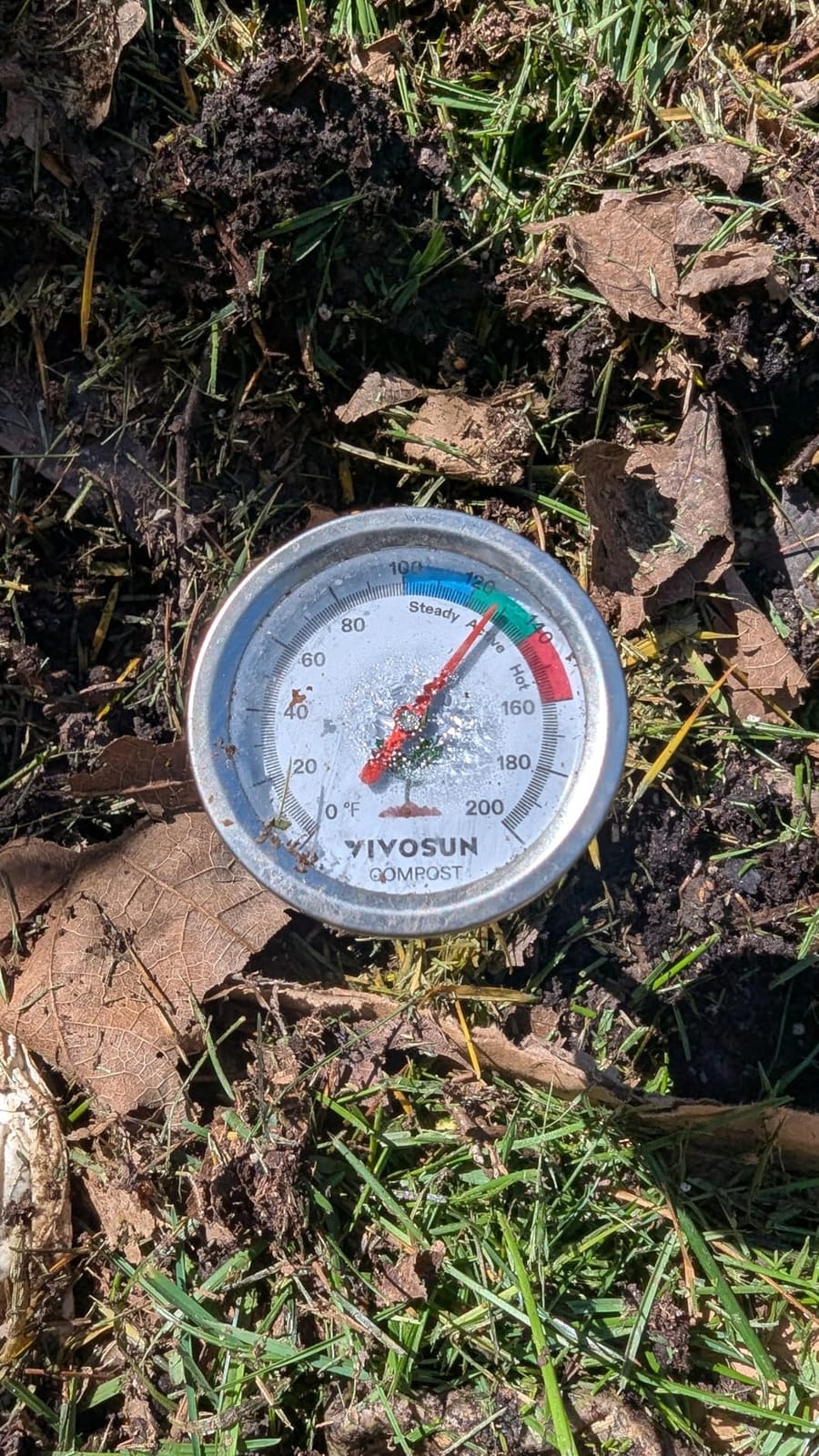 VIVOSUN Compost Thermometer, 20 Inch Backyard Soil Thermometer with Stainless Steel Dial for Composting Bins, Outdoor Gardening and Planting (0-200°F) customer photo 2