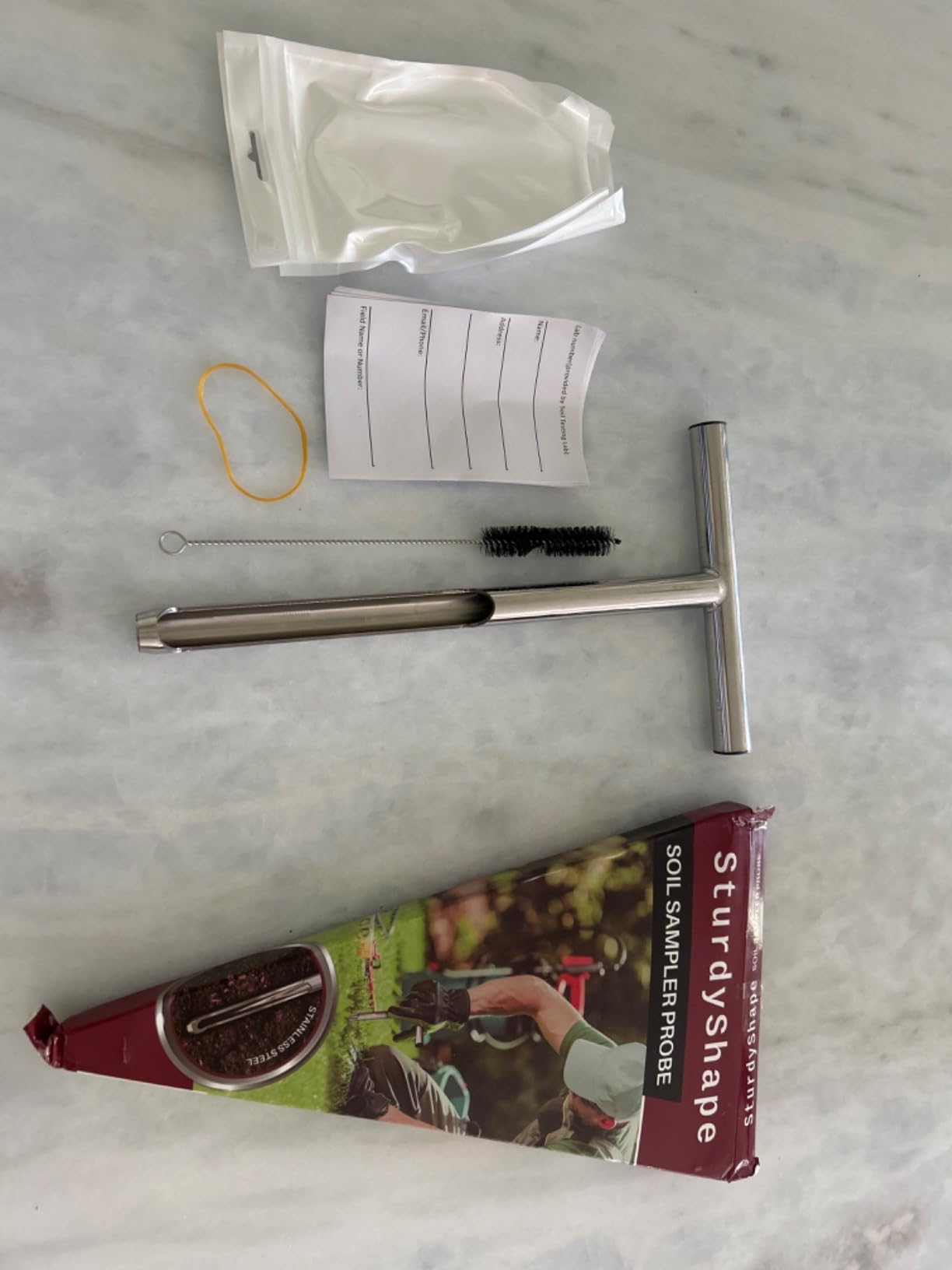 SturdyShape Premium Soil Probe Sampler Kit Made with High Grade Stainless Steel (12 Inch) customer photo 1