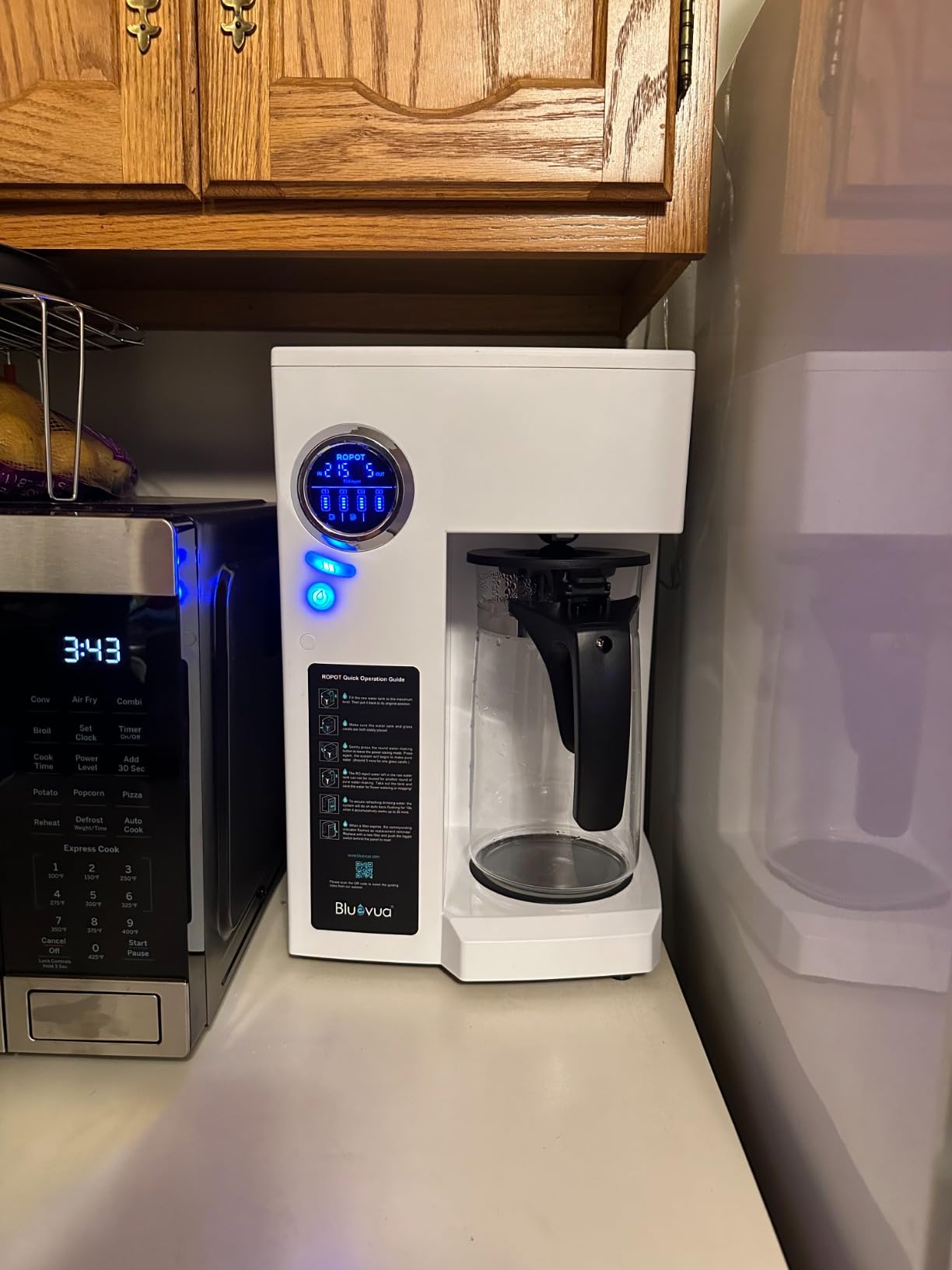 Bluevua RO100ROPOT Countertop Reverse Osmosis Water Filter System | Portable RO Filtration with Remineralization, WQA & NSF Certified customer photo 1