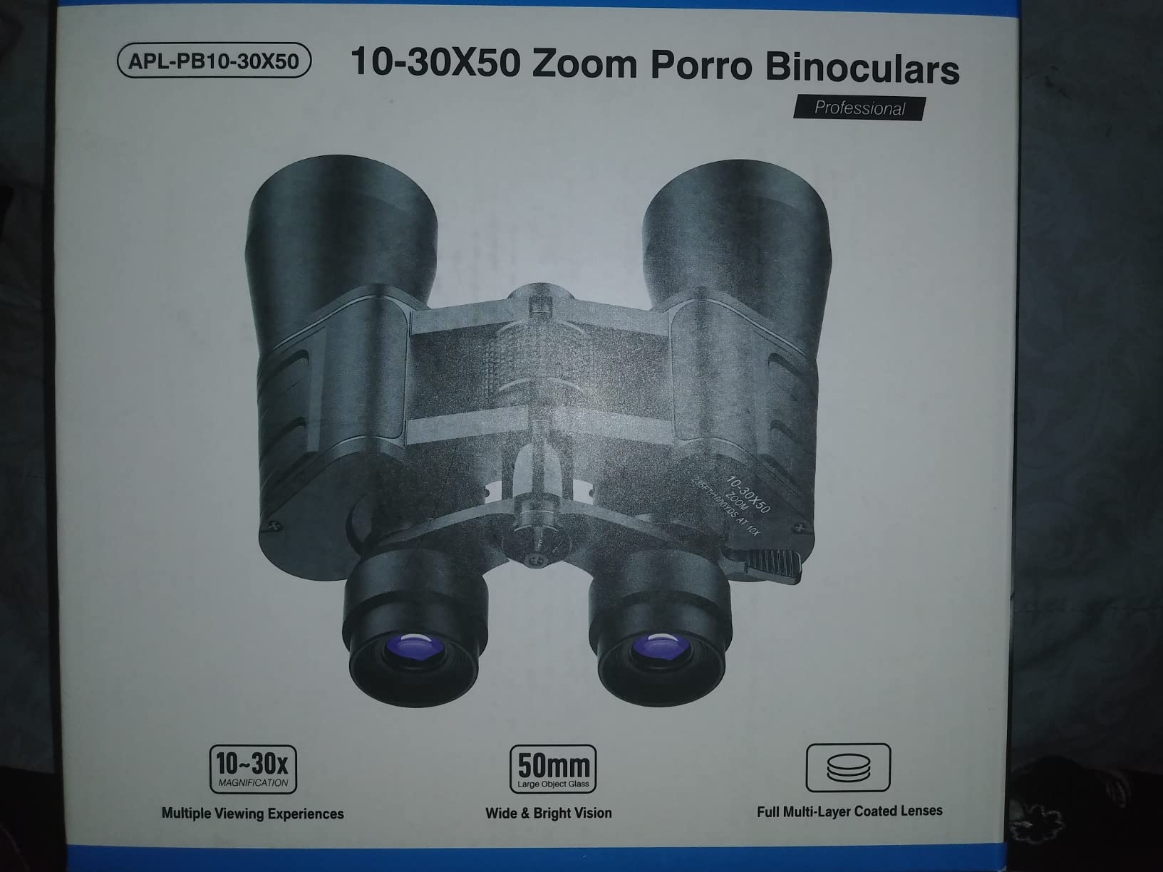10-30x50 High Power Zoom Binoculars for Adults, Low Light Night Vision/Daily Waterproof / BAK7 Prism/FMC Lens, HD Professional Binoculars for Bird Watching, Hunting, Outdoor, Hiking. customer photo 1
