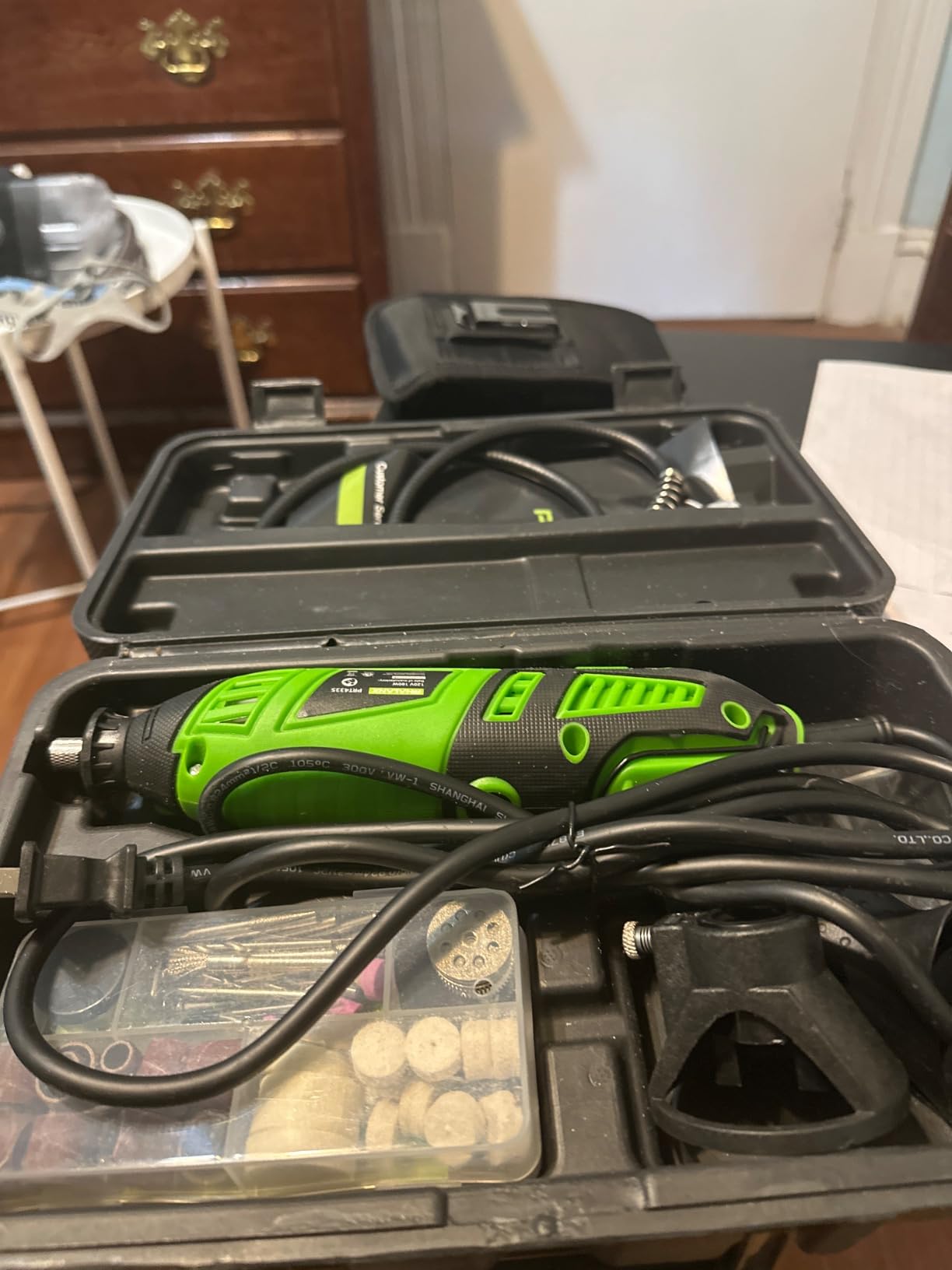 180W Rotary Tool Kit, 1.5-Amp PHALANX 6 Variable Speed with Flex Shaft, 8000-32000RPM Multi-Tool & 139pcs Accessories Kit, Power Multiuse Set Prefect for Crafting Projects and DIY Creations customer photo 1