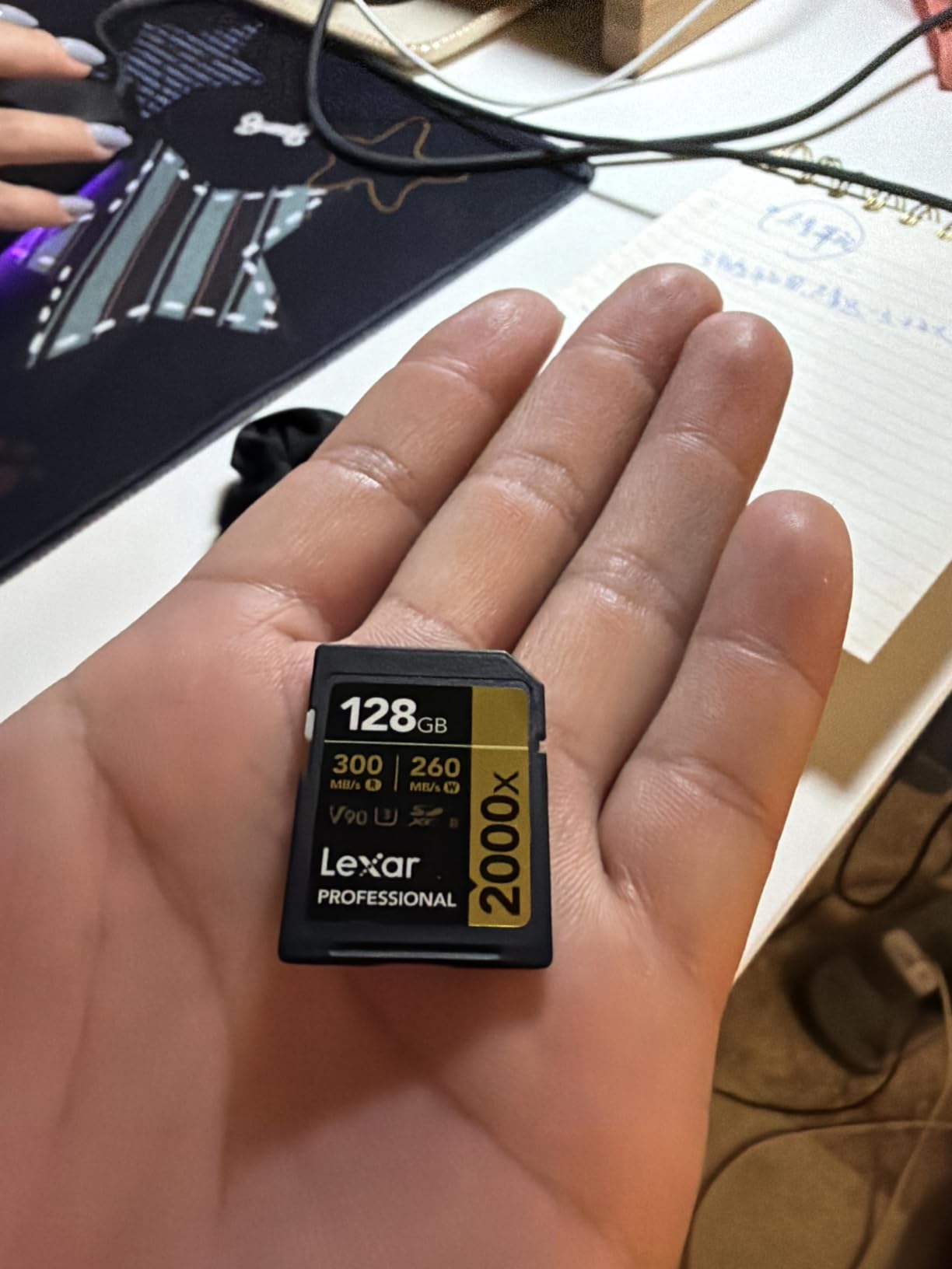 Lexar 256GB 2000x SD Memory Card, 300MB/s Read, 8K, V90, U3, UHS-II | Compatible w/ DSLR, Cinema-Quality Video Cameras, Backwards-compatible with UHS-I Devices, LSD2000256G-BNNNU customer photo 1