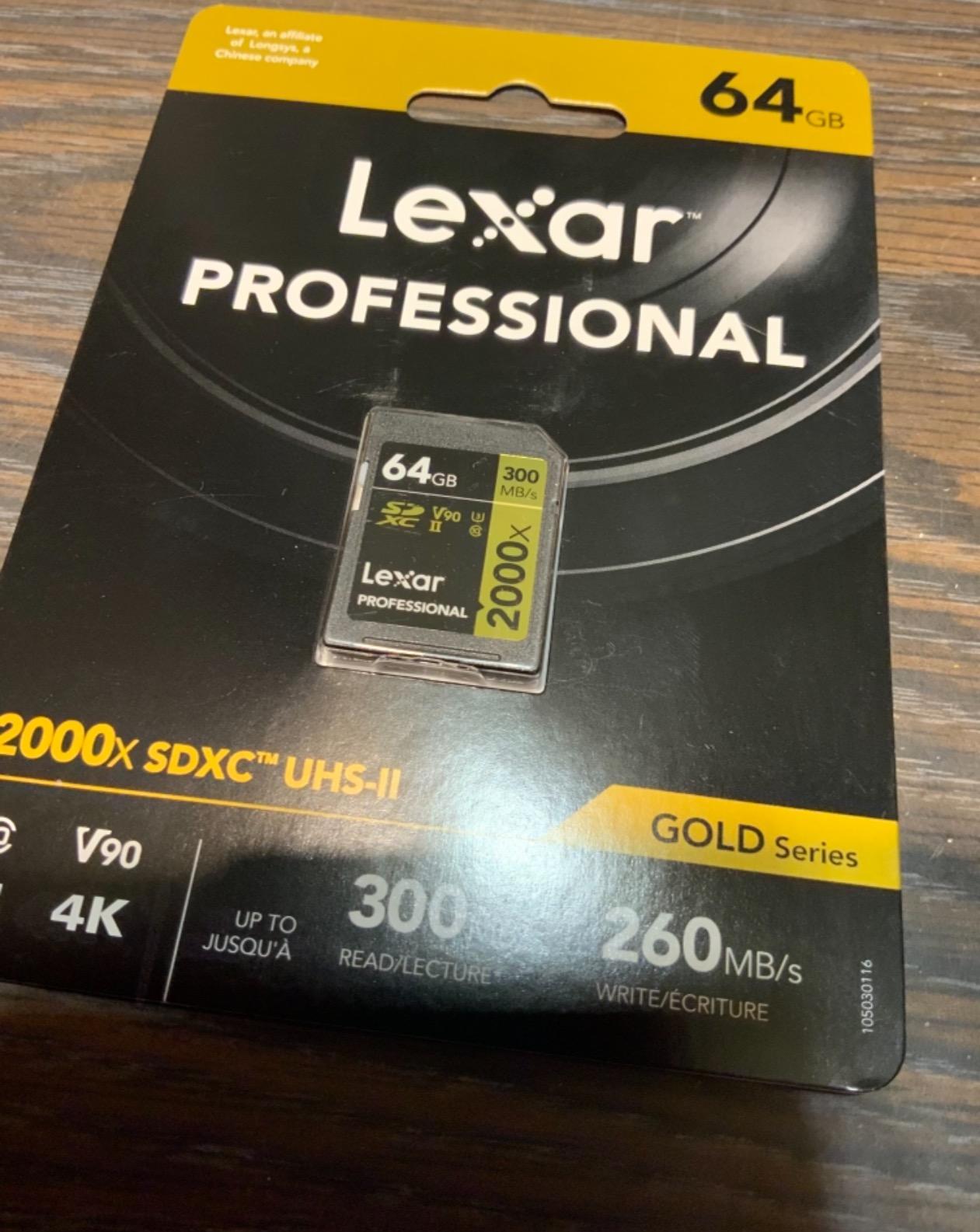Lexar 256GB 2000x SD Memory Card, 300MB/s Read, 8K, V90, U3, UHS-II | Compatible w/ DSLR, Cinema-Quality Video Cameras, Backwards-compatible with UHS-I Devices, LSD2000256G-BNNNU customer photo 2