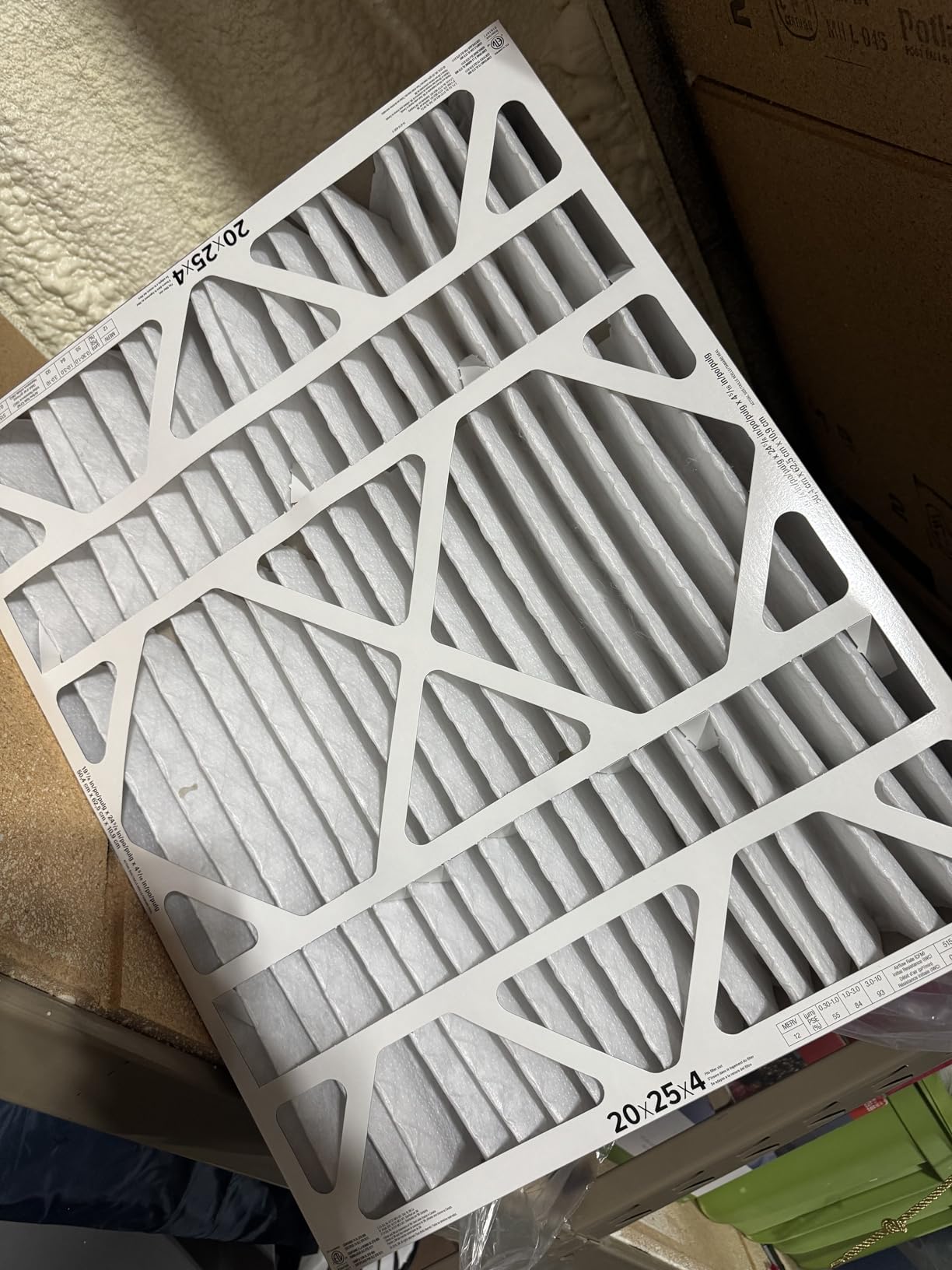 Filtrete 20x25x4 Air Filter MERV 12, MPR 1550 Certified Asthma & Allergy Friendly 2-Pack, Fits Honeywell & AprilAire, AC Furnace HVAC Filters, Pleated Electrostatic (Actual Size 19.88x24.63x4.31 in) customer photo 1