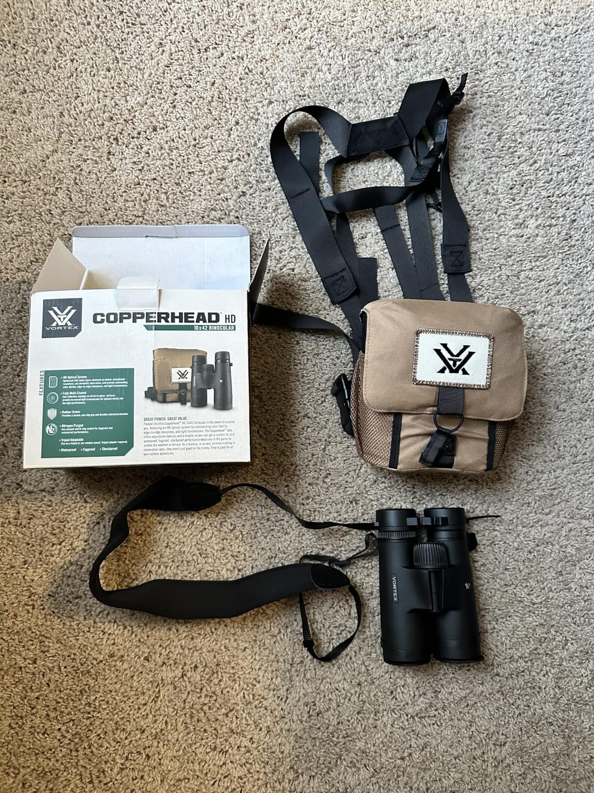 Vortex Copperhead HD 10x42 Binoculars | HD Optics, Fully Multi-Coated Lenses, Rubber Armor, Waterproof, Fogproof, Shockproof - Unlimited, Unconditional Warranty customer photo 1