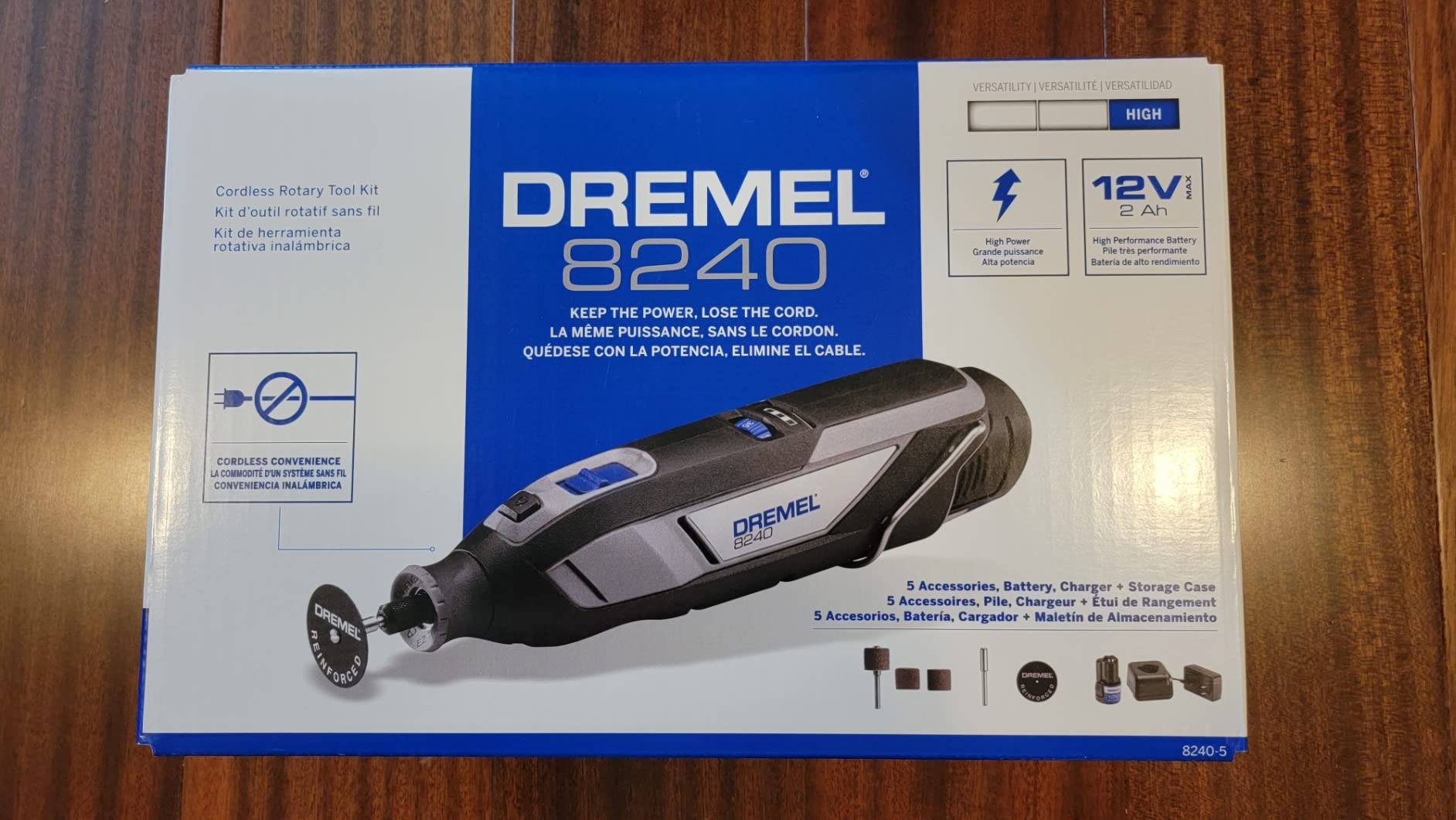 Dremel 8240-5 12V Cordless Rotary Tool Kit with Variable Speed and Comfort Grip - Includes 2AH Battery Pack, Charger, 5 Accessories, Wrench, and Tool Fabric Carry Bag customer photo 2