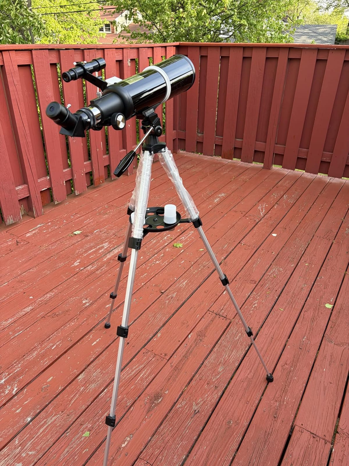 Koolpte Telescope for Adults & Beginner Astronomers - 80mm Aperture 600mm Fully Multi-Coated High Transmission Coatings with AZ Mount Tripod Phone Adapter, Carrying Bag, Wireless Control customer photo 1