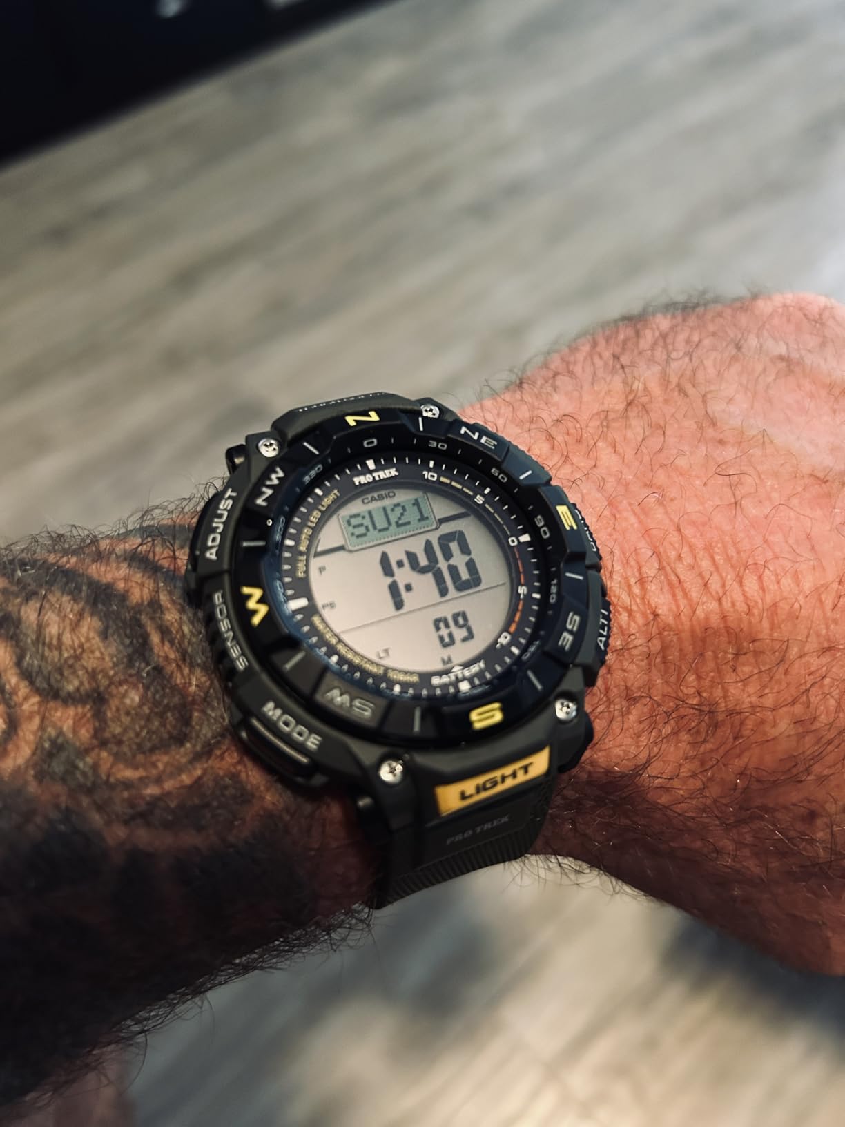 Casio PRG340 Series Pro Trek - 100 Meter Water Resistance, Compass, Alt/Baro-Thermo, Tough Solar Power, 1-100 SEC Stopwatch, Countdown Timer, World Time customer photo 2