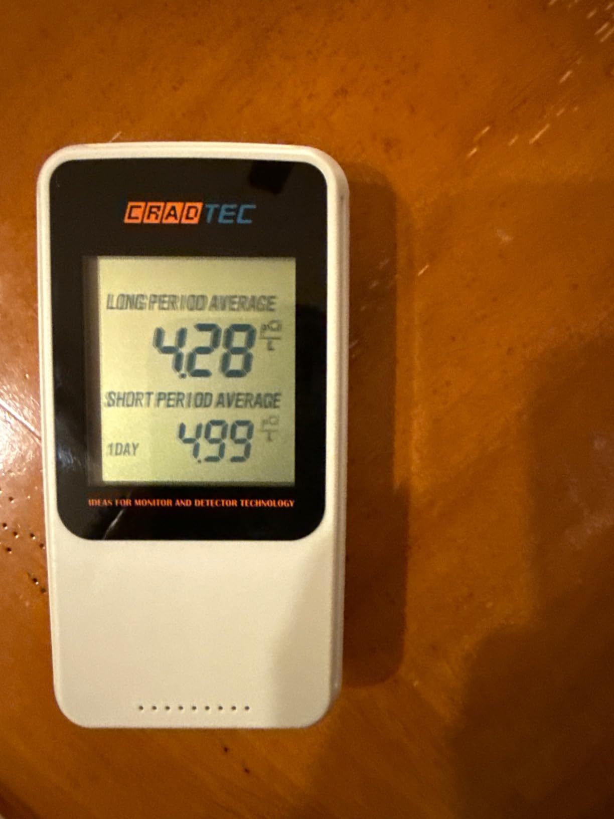 Digital Radon Detector III, White, Radon Monitor, Radon Meter, Tempered Glass, Short Term and Long Term Result, Portable, Easy to use, 3 AAA Batteries, Switchable Between Bq/M3 and pCi/L customer photo 1