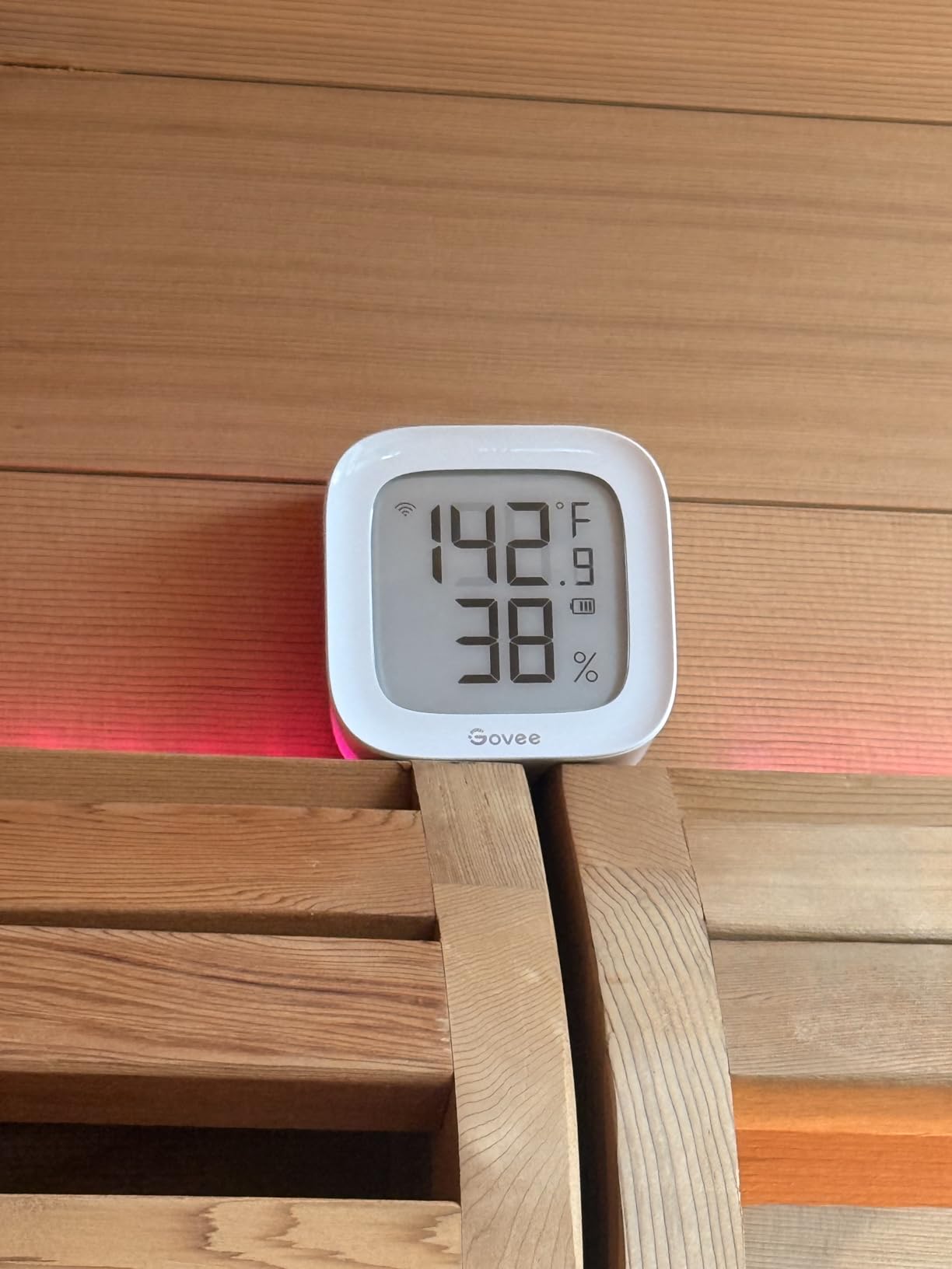 Govee WiFi Thermometer Hygrometer H5103 with Electronic Ink Display | Temp and humidity monitor with alert, 2.4G WiFi & Bluetooth, 2-yr data export. For bedroom, wine cellar, basement customer photo 1