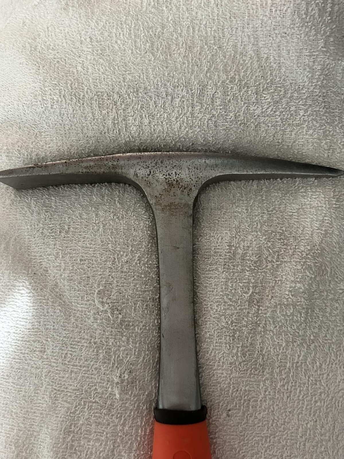 Rock Pick,Forged Brick Hammer, Geologist Rock Pick, Mason's/Bricklayer's Hammer-28 oz Masonary Tool with Pointed Tip &Forged Steel Construction-Shock Reduction handle (point&flat) customer photo 1