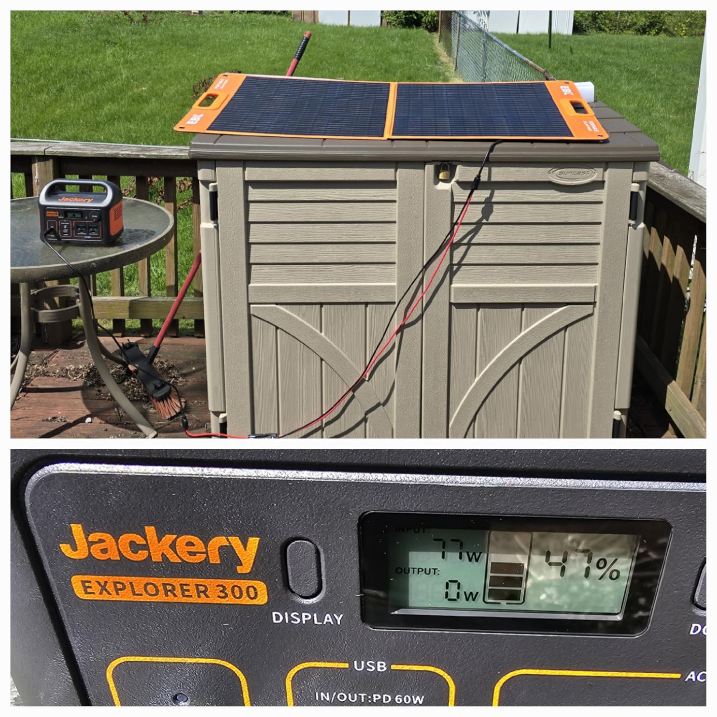 Solar Panel 100W Portable Solar Panel for 300/500/1000 Power Station | With Adjustable Kickstand and Parallel Cable, Waterproof IP65 for Outdoor Camping, Hiking, RV Trip customer photo 2