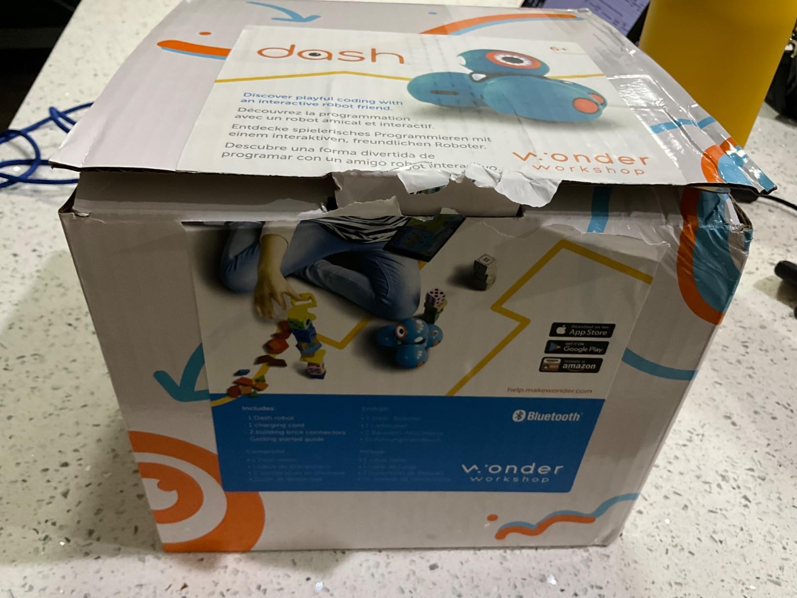 Wonder Workshop Dash Robot Wonder Pack - Coding Educational Bundle for Kids 6+ - Free STEM Apps with Instructional Videos - Launcher Toy, Sketch Kit Drawing, Gripper Building customer photo 2