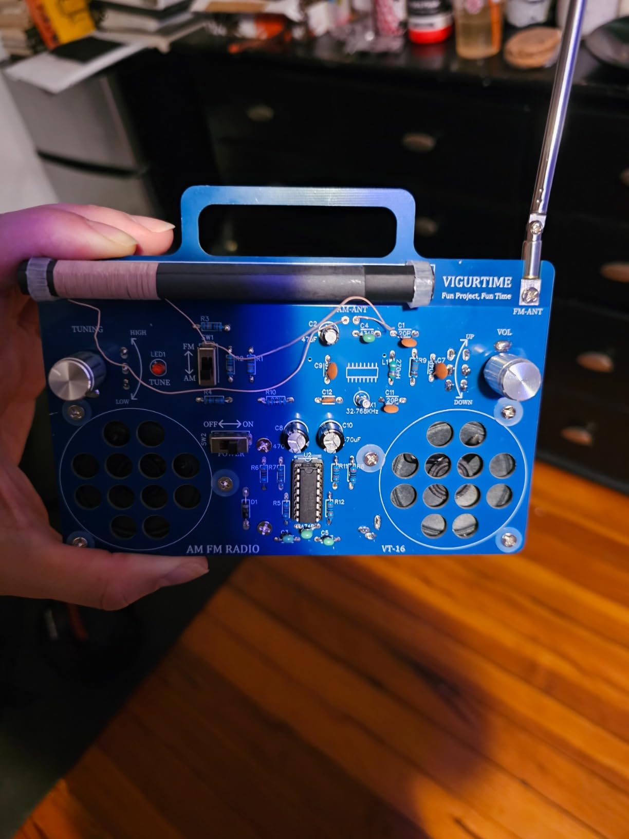 AM/FM Radio Kit | Soldering Project DIY Kit for Practicing Teaching Electronics | Stereo | Great STEM Project and Gift | Upgraded Version VT-16 customer photo 1