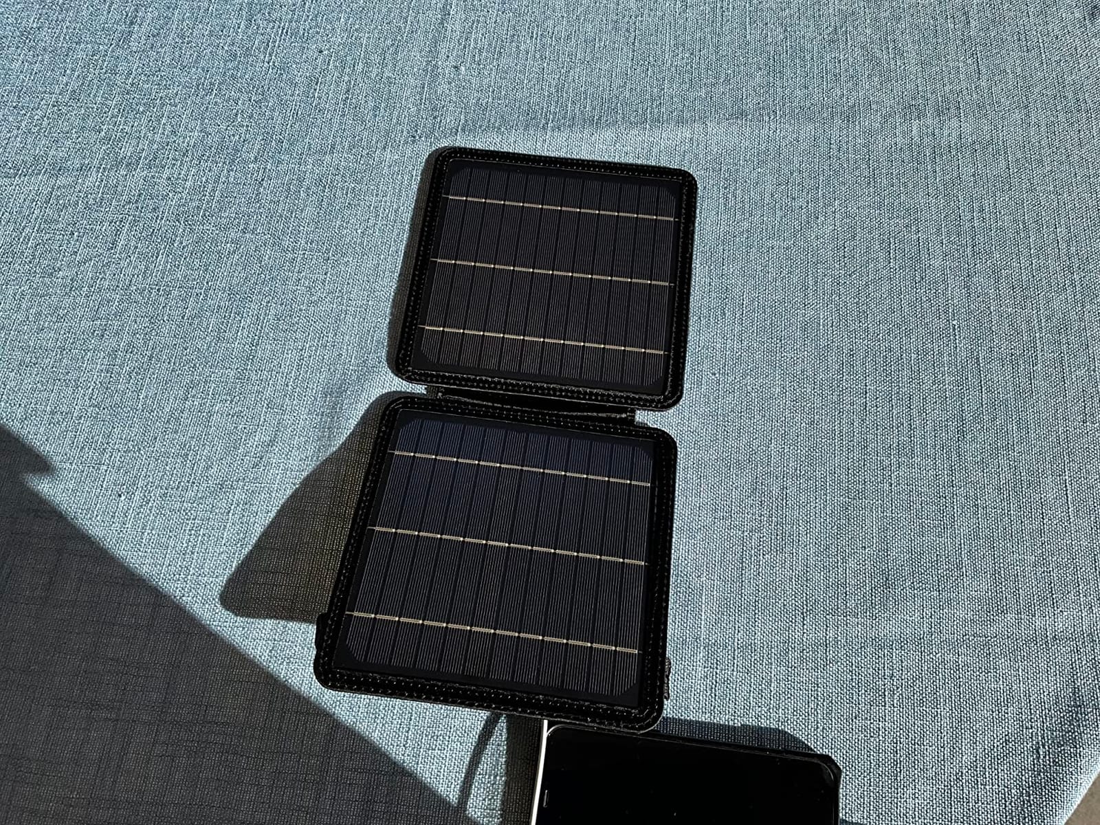 BLAVOR 10W Portable Solar Charger(5V/2A Max), Small Foldable Solar Panel with USB-C USB-A Outputs Compatible with Cell Phone Tablet, IPX4 Waterproof for Camping, Hiking, Backpacking customer photo 2