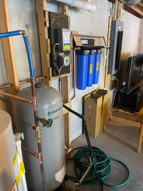 iSpring Ultimate Whole House Water Filter w/Auto-Flush Sediment Filter | Reduces Scale, Lead, Chlorine, Mercury, Sediments, H2S, 1