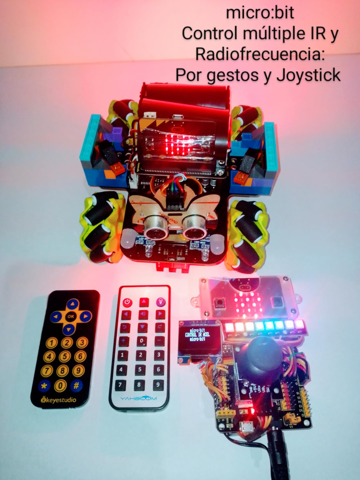 KEYESTUDIO 4WD Smart Car Coding Robot Kit with Microbit V2 for Makecode and Python, DIY Building Robot Kit for STEM Education 15+, IR Remote/APP Control customer photo 2