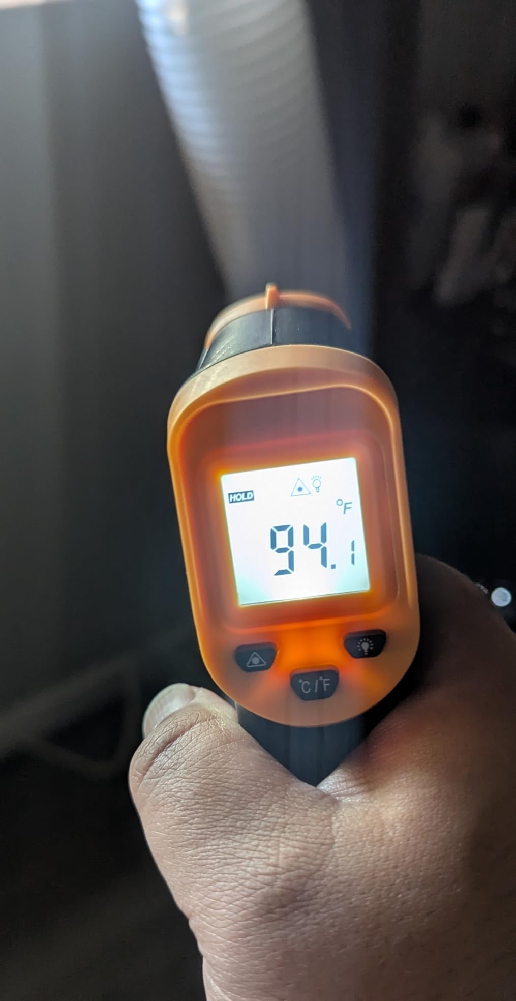 Digital Infrared Thermometer gun for cooking,BBQ,Pizza oven,Ir Thermometer with Backlight,-58℉~932℉(-50℃~500℃) Handheld Non Contact Heat Laser Temperature Gun (Not for Human) customer photo 2