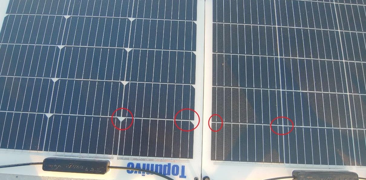 100W 12V Flexible Solar Panel 9BB Monocrystalline Cell 12 Volt Semi-Flexible for Marine RV Trailer Boat Cabin Van Car Uneven Surfaces 12V Battery Charge customer photo 1