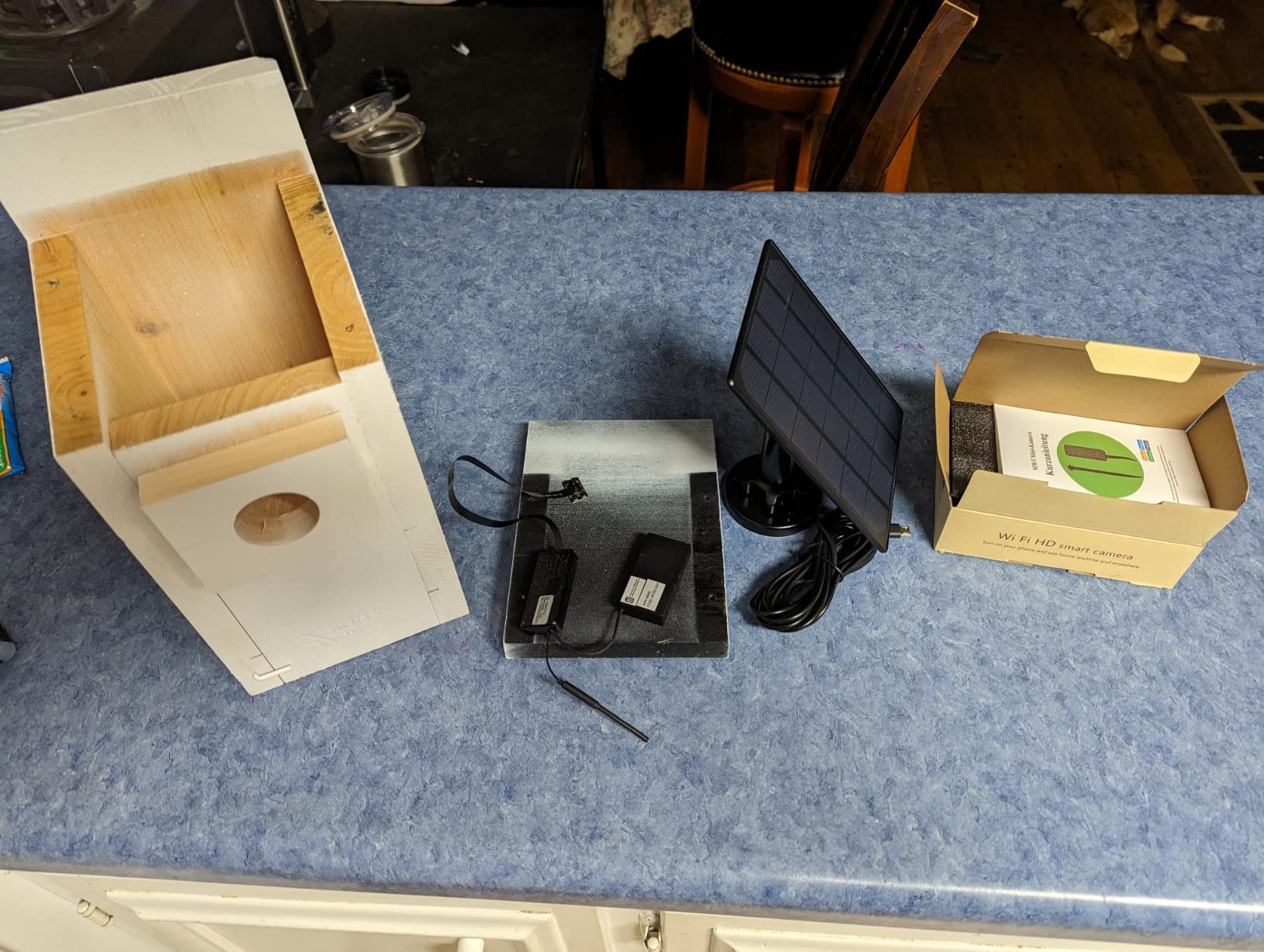 WIWACAM WiFi Bird Box Camera, 4K HD WLAN, Live Video to Phone, Easy Installation to Most of Bird Box Bird House Birdhouse Feeders Nesting, for Robins, Wrens, Tree Swallows, with Night Mode, Recording customer photo 1