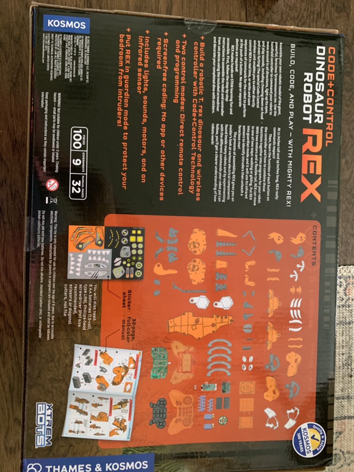 Thames & Kosmos Code+Control Dinosaur Robot REX Robotics & Engineering STEM Kit | Build & Program a Robotic T. Rex | Includes Sensor, Motor, Lights & Sounds | No App Required | Ages 8+ customer photo 2