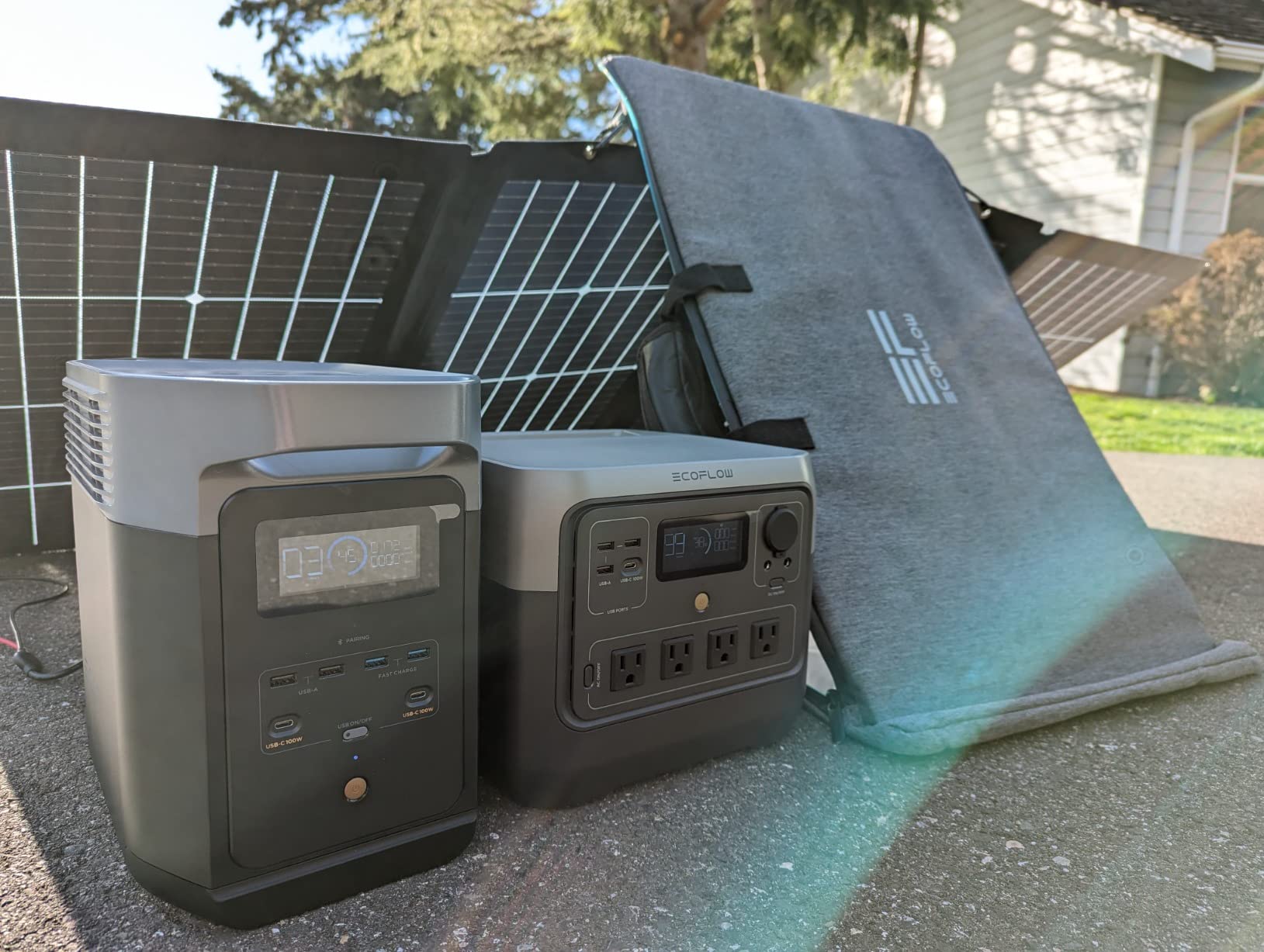 EF ECOFLOW Portable Power Station RIVER 2 Pro, 768Wh LiFePO4 Battery, 70 Min Fast Charging, 4X800W (X-Boost 1600W) AC Outlets, Solar Generator for Outdoor Camping/RVs/Home Use Black customer photo 1