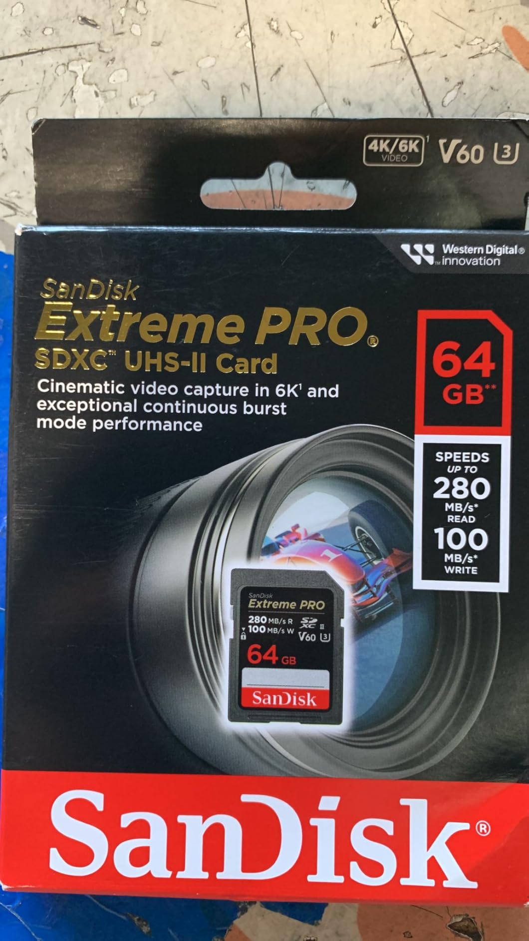 SANDISK 256GB Extreme PRO SDXC UHS-II Memory Card - C10, U3, V60, 6K, 4K UHD, SD Card - SDSDXEP-256G-GN4IN customer photo 1