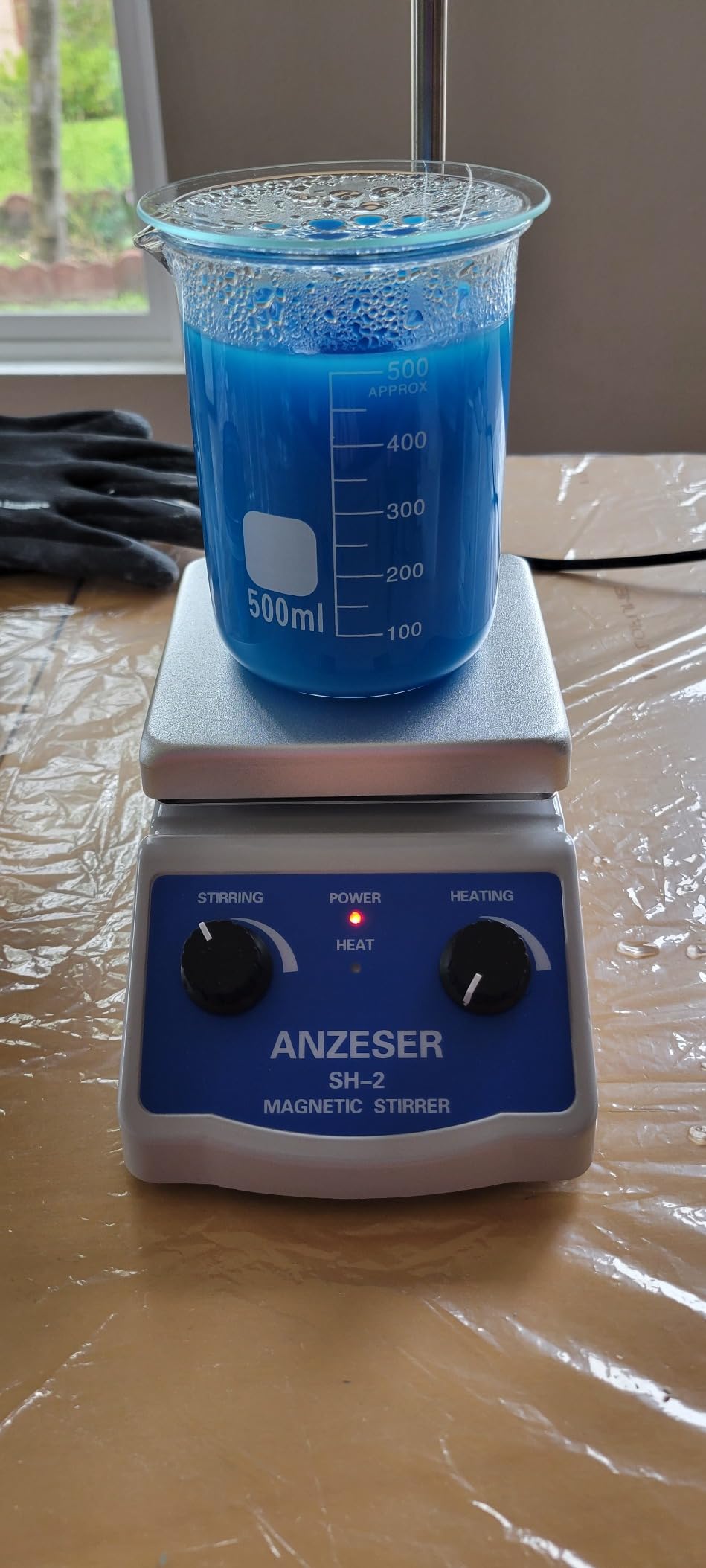 Magnetic Stirrer Hot Plate w/Stir Bar, 100-2000rpm Magnetic Hotplate Stirrer | Max Adjustable 180W Heating Power Hot Plate Stirrer, Max 520℉ Hot Plate with Magnetic Stirrer customer photo 2