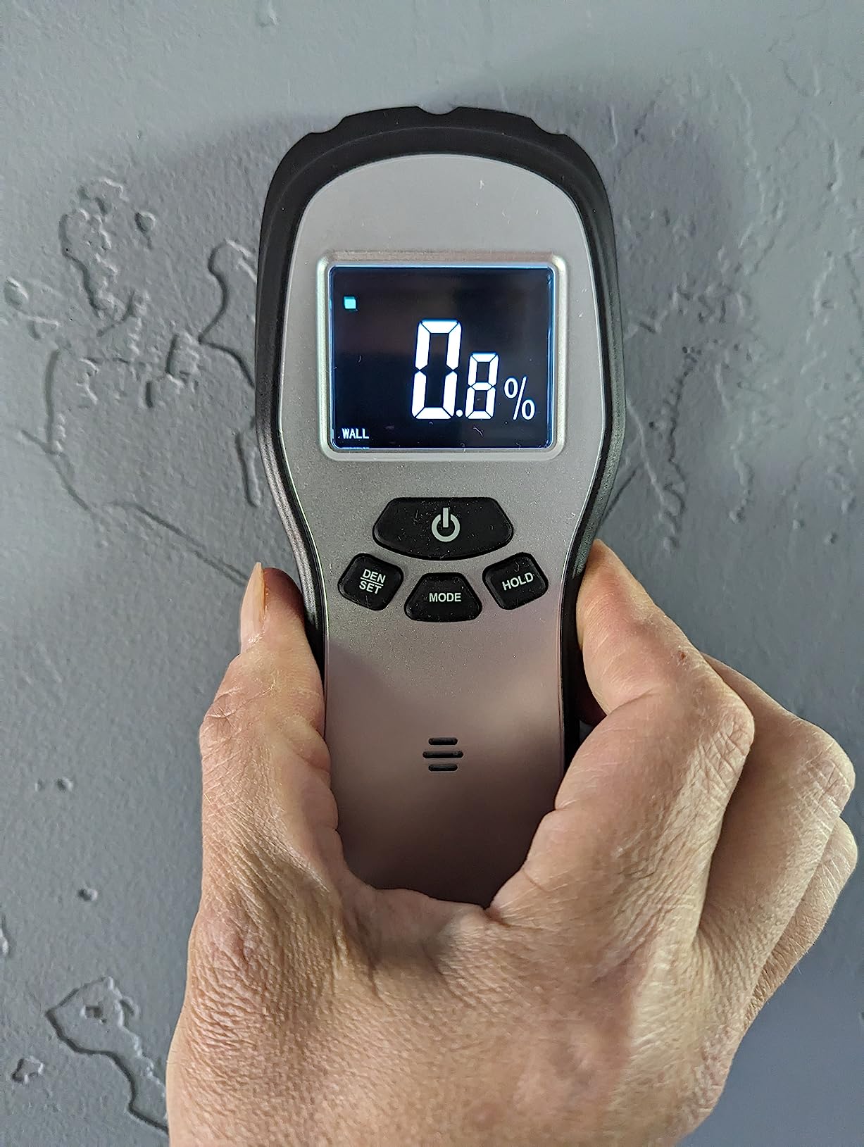Pinless Moisture Meter - Povlen Wood Moisture Meter Digital Moisture Detector for Lumber Drywall Firewood Masonry Woodworking Plaster Floor Concrete Building with LCD Display Sound Alarm customer photo 1