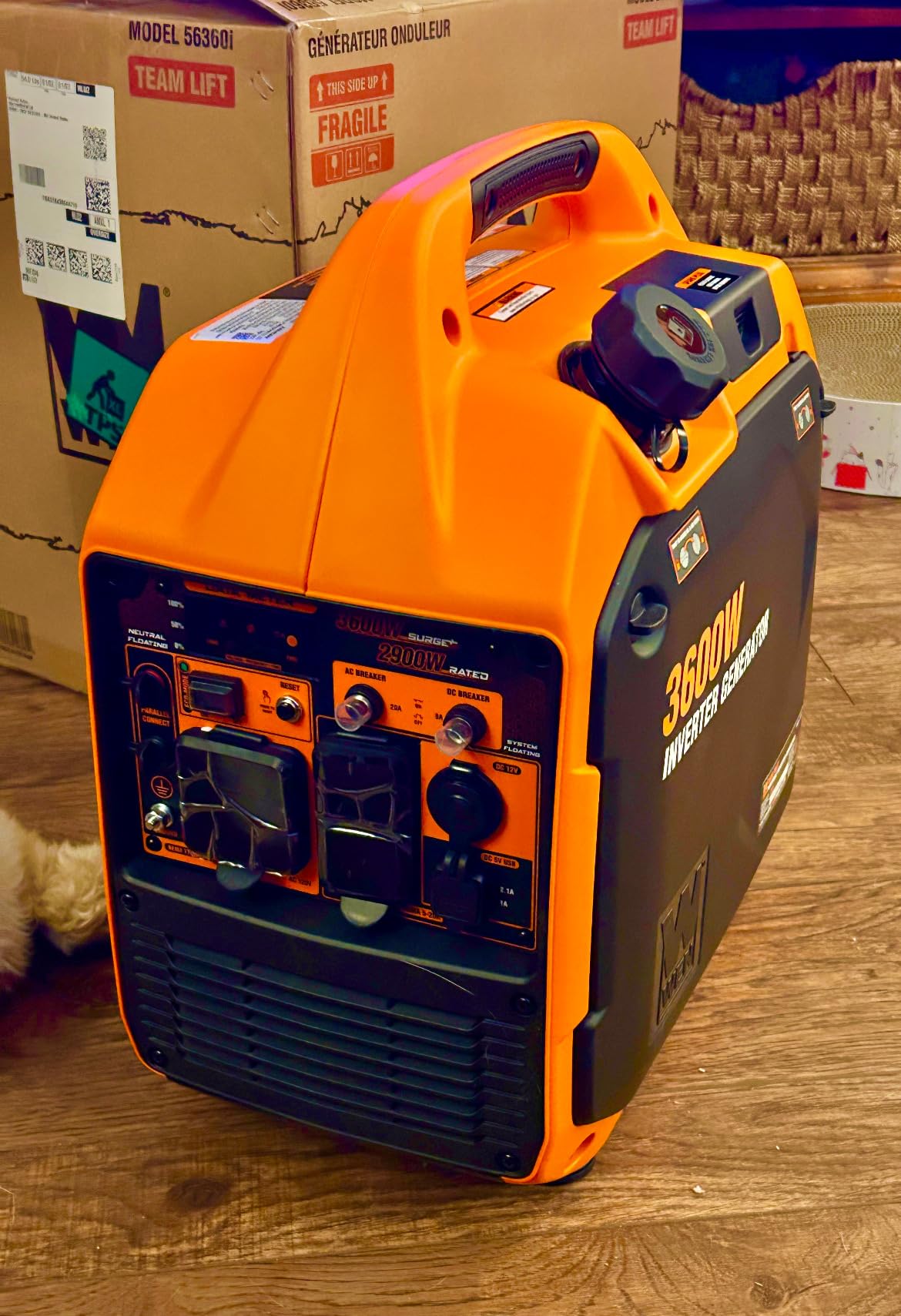 WEN 3600-Watt Portable Inverter Generator, RV-Ready, Quiet and Lightweight with Fuel Shut Off (56360i) customer photo 1
