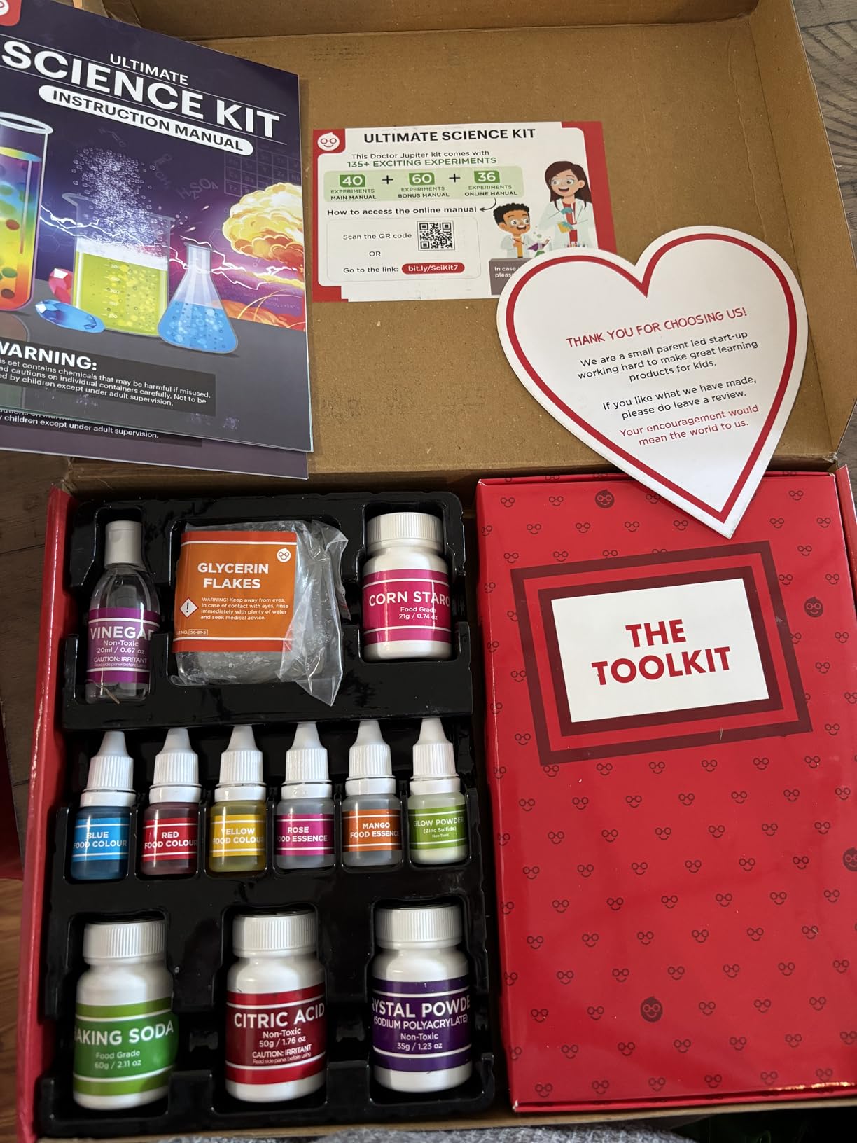 Doctor Jupiter Ultimate Science Kit, Chemistry Set for Kids Ages 8-9-10-11-12-13 | Birthday Gift Ideas for Boys & Girls 8+ Years Old | STEM Toy with 135+ Experiments | Learning & Educational Kits customer photo 2