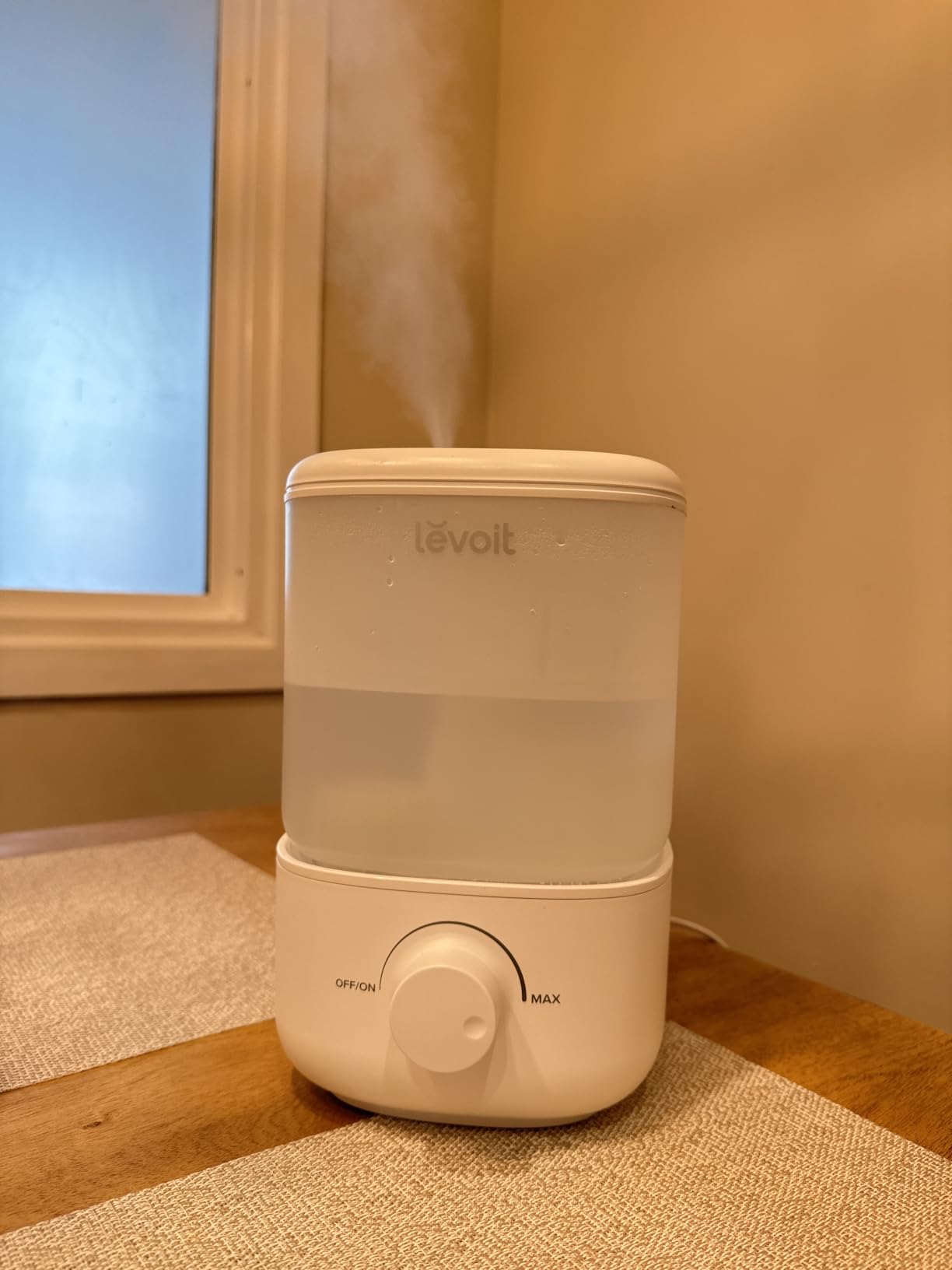 Levoit Top Fill Humidifiers for Bedroom, 2.5L Tank for Large Room, 28dB | Easy to Fill & Clean, Quiet Cool Mist Air Humidifier for Home Baby Nursery & Plants, Auto Shut-off for Safety, 25H Lasting customer photo 1