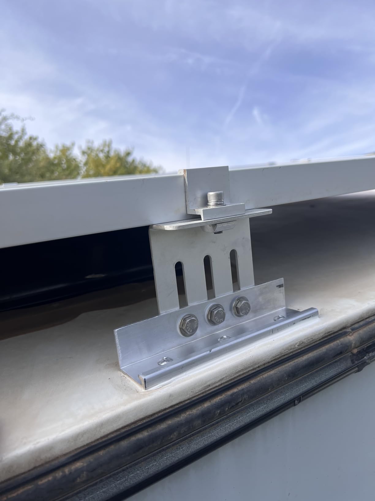 4 Sets Adjustable Solar Panel Tilt Mount Brackets for RV and Roof | Aluminum alloy 6063 customer photo 1