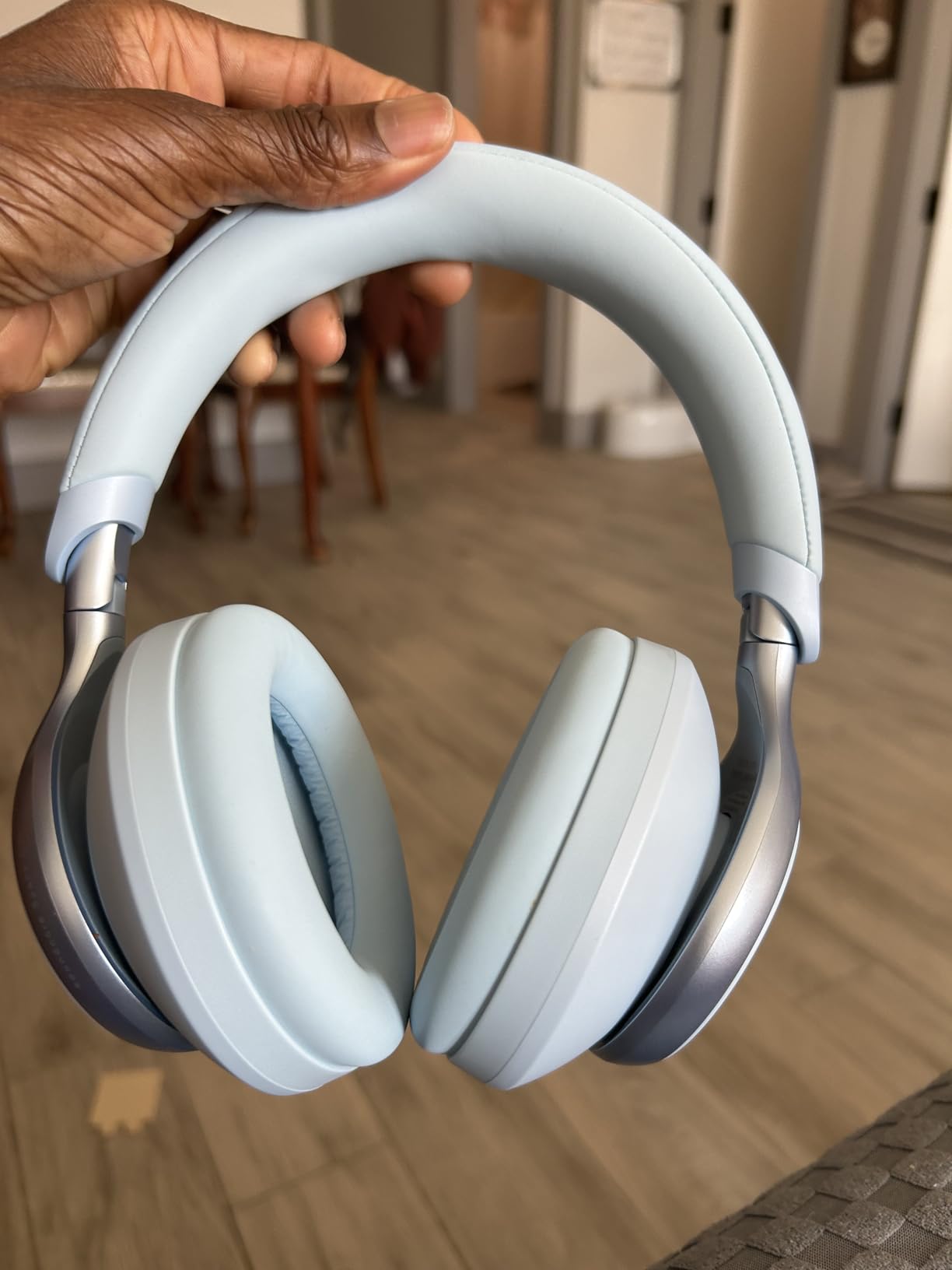 Soundcore Anker Space One ANC Over-Ear Headphones, Voice Reduction | Active Noise Cancelling, Comfortable Fit, Bluetooth, 40H ANC Playtime, App Control, LDAC Hi-Res, 3 Mics with AI, Travel-Ready customer photo 1