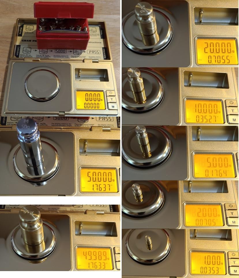 GRAM PRES High Precision Milligram Scale, Digital Mini Pocket Gram Scale | 50g/0.001g Mg Scale For Weighing Powders, Jewelry, Medicine, Gem, Reloading, Gold Scale With Cal Weight, Tweezer And Tray customer photo 1