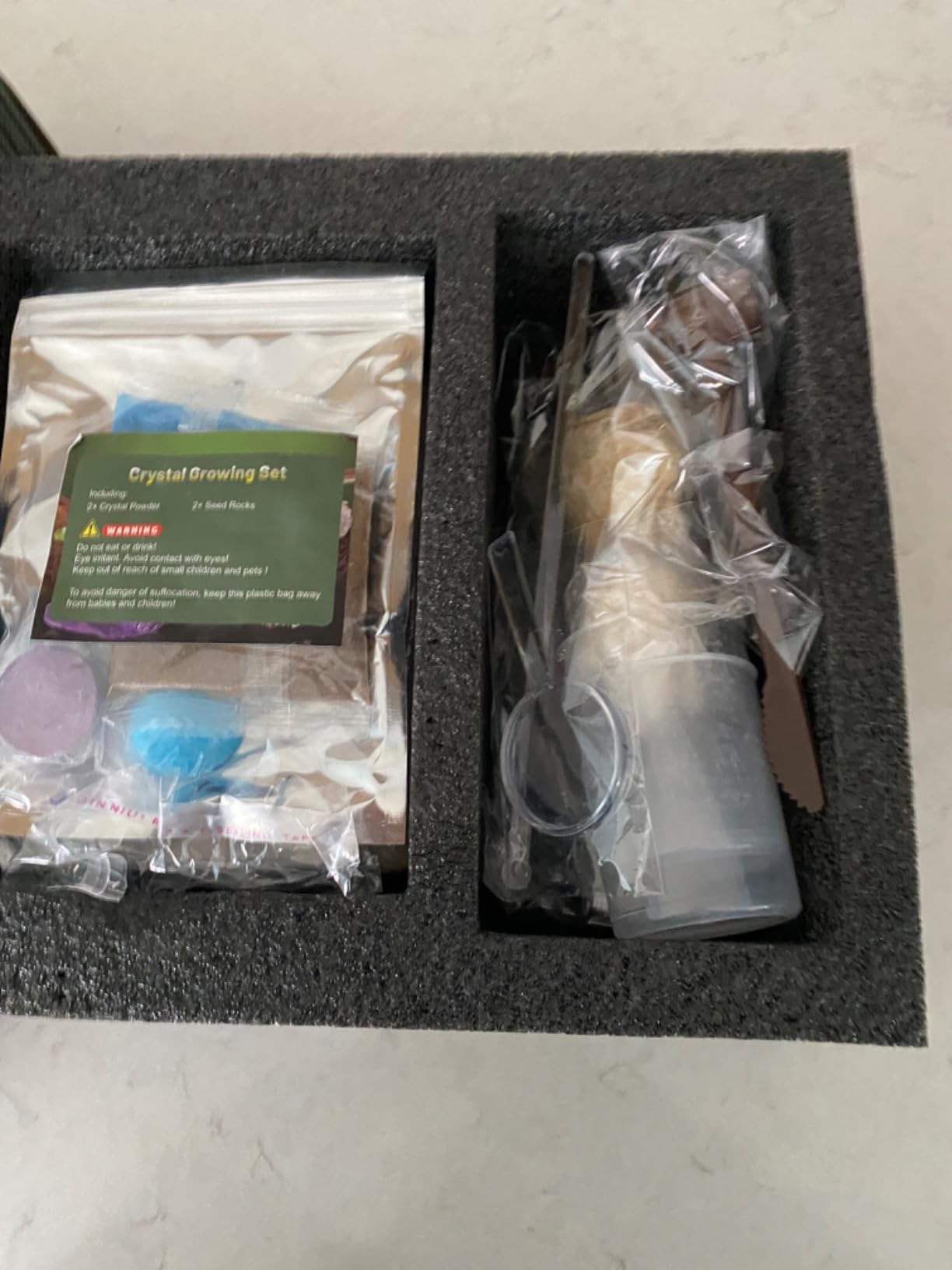 Japace Earth Science Kits for Kids Age 6-8-12-14, Birthstone Gemstone Dig Kit, Geology Kit with Break Your Own Geodes, Crystal Growing Experiment, Rock Mining Kit Birthday Gifts Toys for Boys Girls customer photo 2