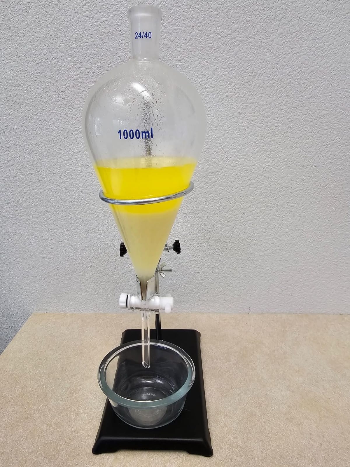 QWORK Laboratory Grade Metalware Set, Lab Support Stand Set with Iron Clamp Holder, Flask Clamp, and Condenser Stand customer photo 2