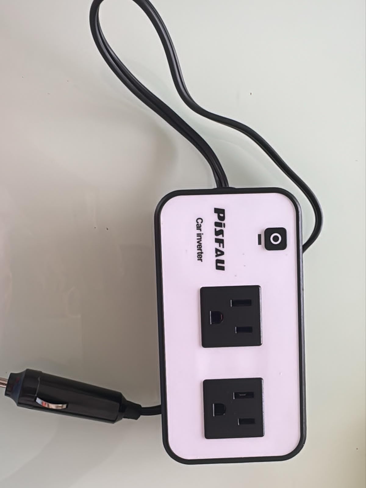 PiSFAU 200W Car Power Inverter - DC 12V to 110V AC Car Plug Adapter Outlet | Dual AC Outlet 4.8A 24W USB-A/C, Portable Cigarette Lighter Charger for Laptop/Camping/Road Trip Essential/Vehicle Accessorie customer photo 1