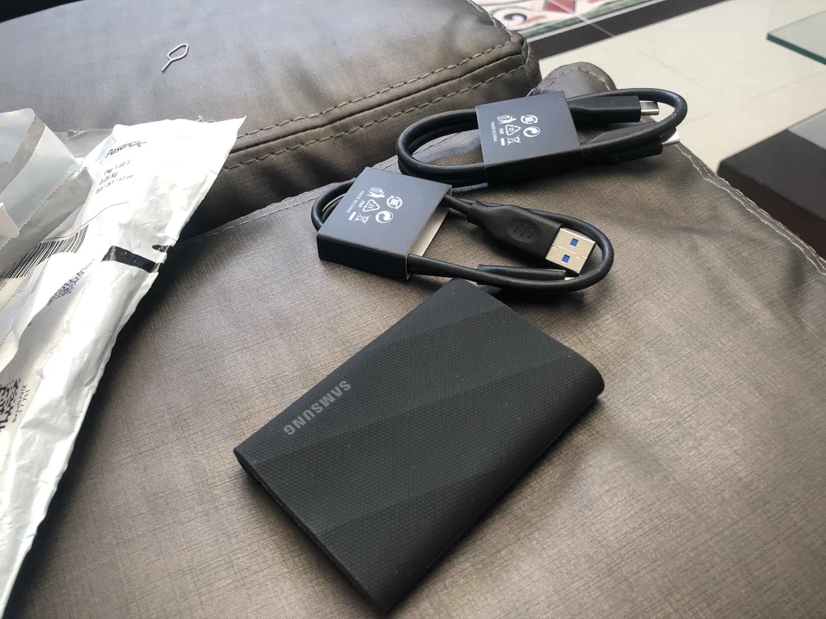 Samsung T9 Portable SSD 1TB, USB 3.2 Gen 2x2 External SSD, Up to 2,000 MB/s customer photo 1