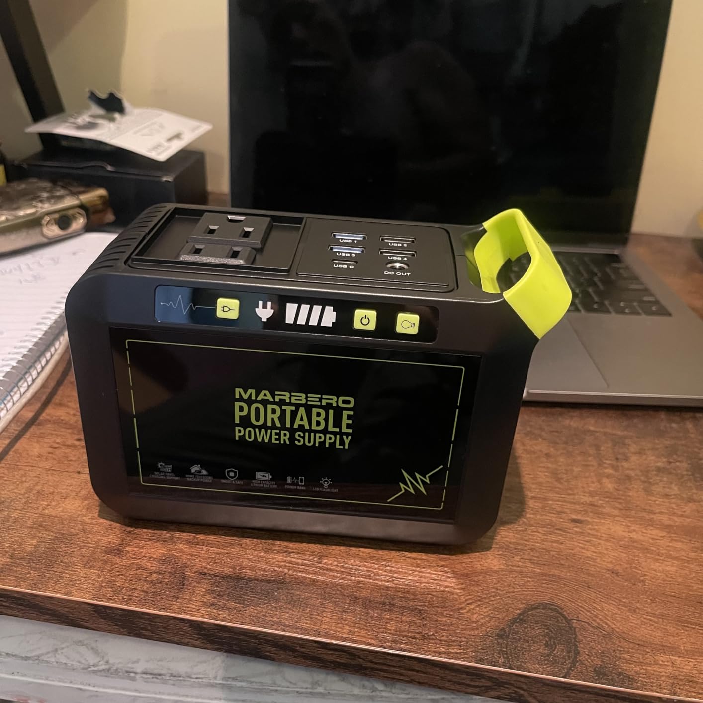 Portable Power Station 300W MARBERO 237Wh Camping Solar Generator Backup Lithium Battery with Pure Sine Wave 110V AC Outlet, USB C, USB A, DC for Outdoors Camping CPAP Home Blackout Emergency | Backup Lithium Battery with Pure Sine Wave 110V AC Outlet, USB C, USB A, DC for Outdoors Camping CPAP Home Blackout Emergency customer photo 2