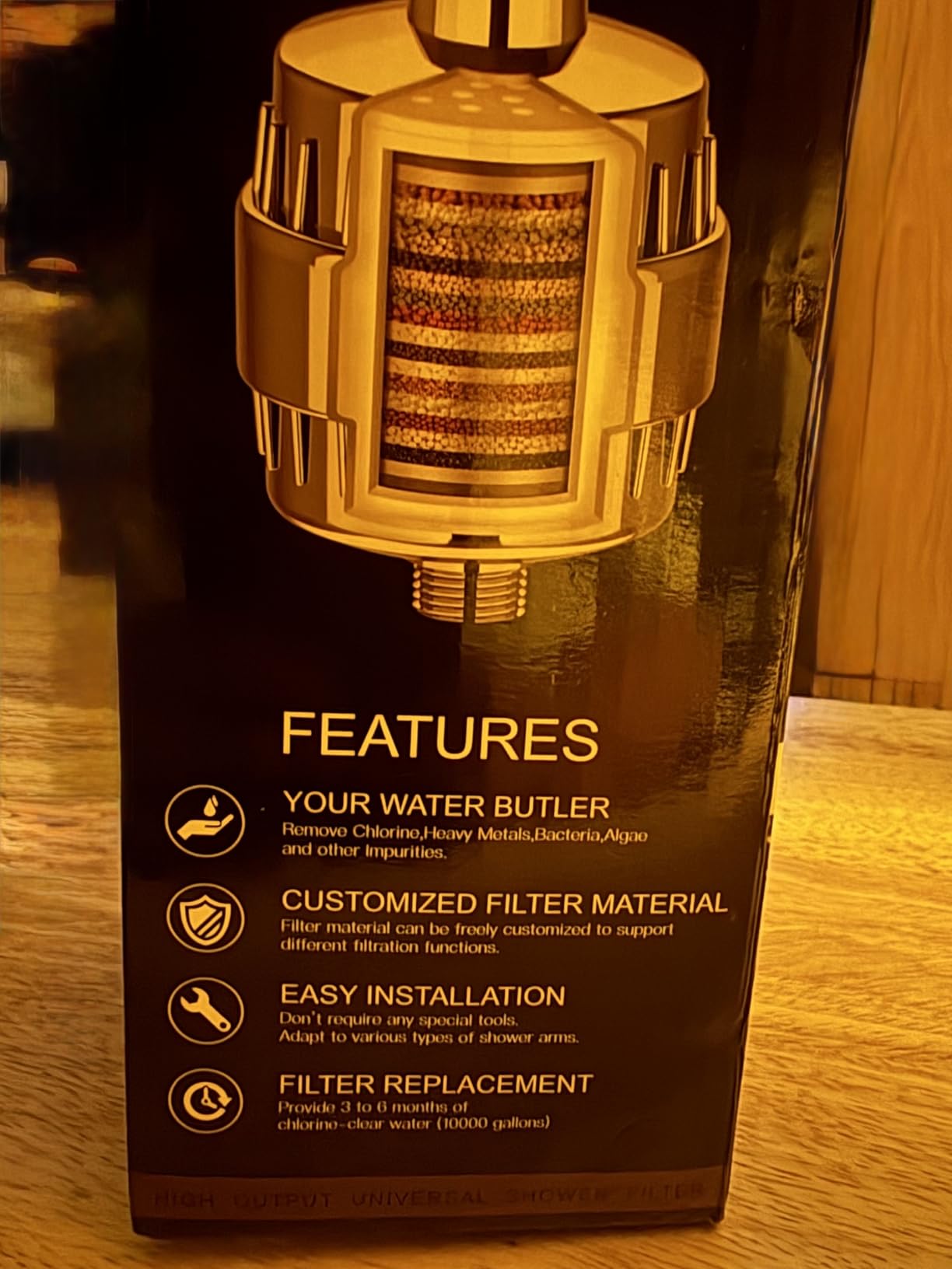 HammerHead Showers Solid Metal Shower Head Filter - KDF 55 Shower Filter, High Pressure Universal Shower Filters to Remove Toxic Chemicals - Removes Chlorine and Heavy Metals - Chrome customer photo 2
