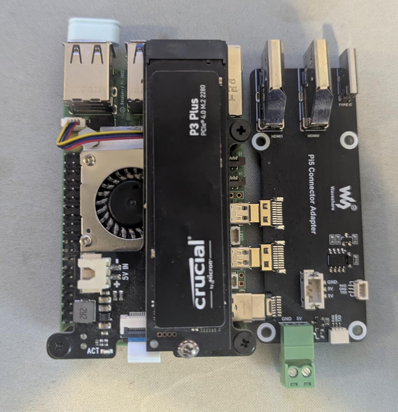 Geekworm X1001 PCIe to M.2 HAT Key-M NVMe SSD PIP Board for Raspberry Pi 5 | Support M.2 2230/2242/2260/2280 SSD customer photo 2
