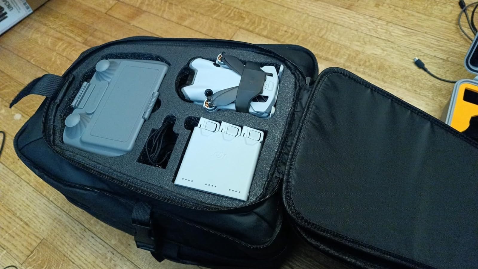 Case for DJI Mini 3 / Mini 4 Pro, for RC 2, RC-N3/N2/N1 Controller | Fits 15.6'' Laptop, Expandable 30 L Drone Backpack, Waterproof Hard Carrying Case, for DJI Fly More Combo, Travel Backpack customer photo 2