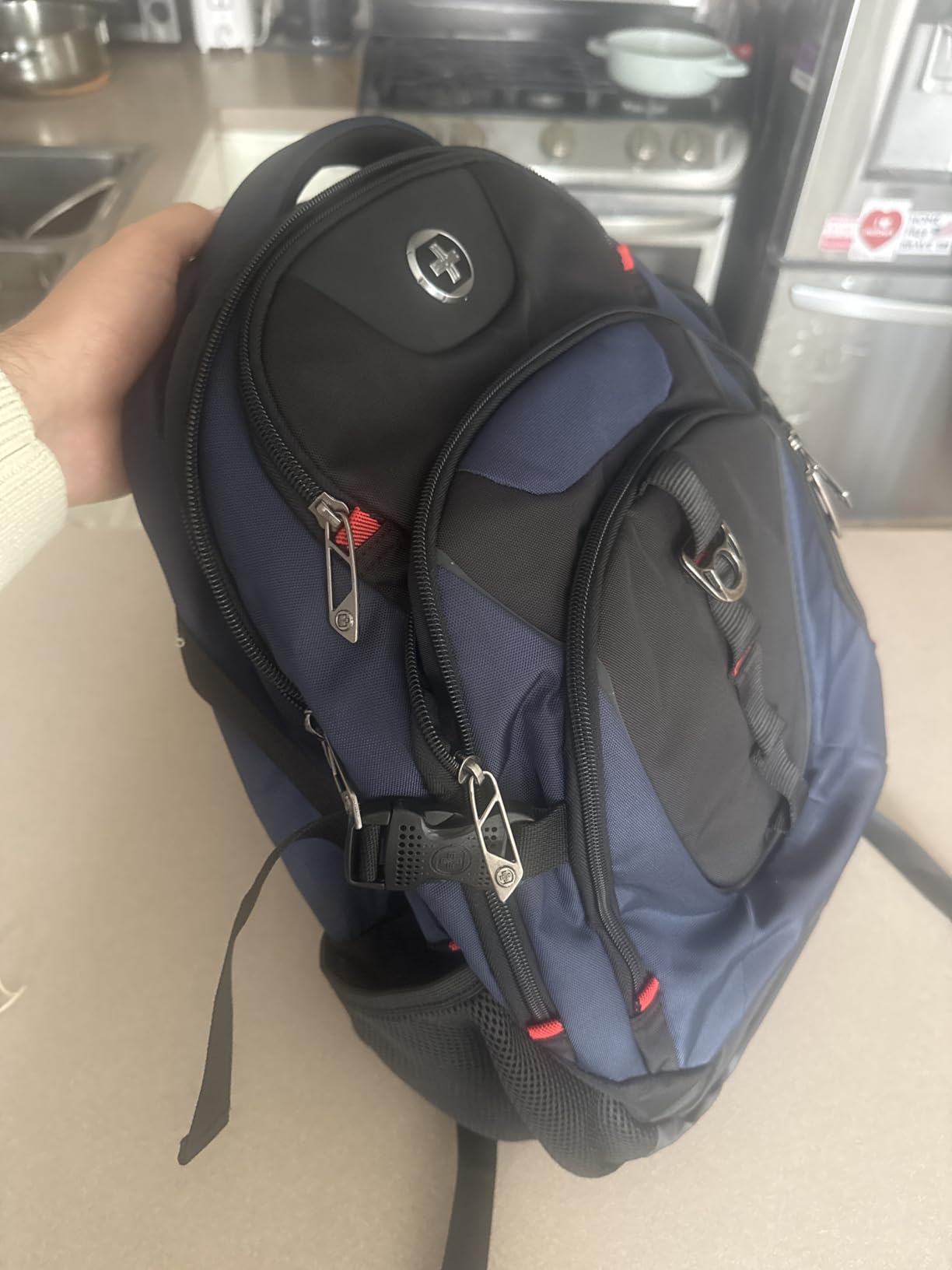Swissdigital Design Travel Laptop Backpack for Men with USB SD803-12 customer photo 1