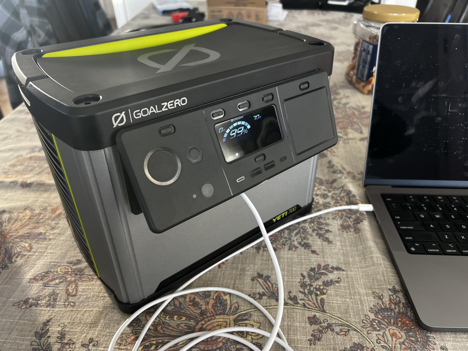 Goal Zero Yeti 700 Portable Power Station, 677Wh LiFePO4 Battery, Water Resistant & Dustproof, 600W AC Output with 1000W Surge customer photo 2